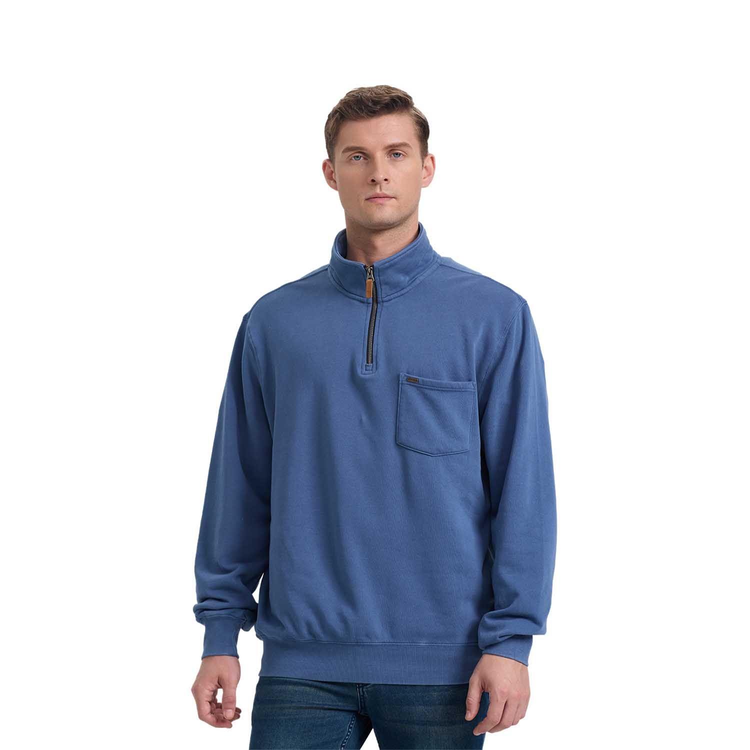 Polerón Hombre Half Zipper Celeste Fashion's Park-0