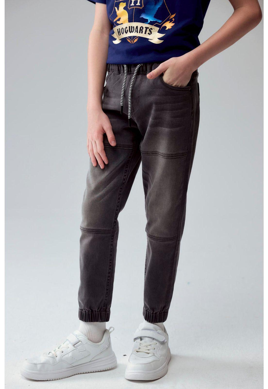 Jeans Niño Toddler Jogger Gris-0