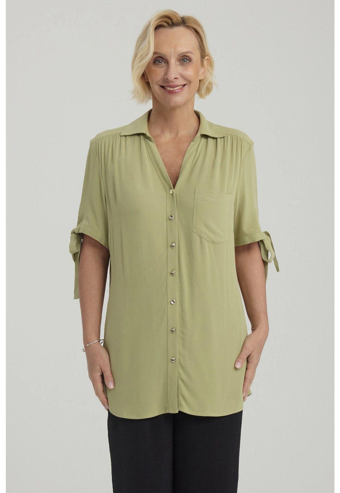 Blusa Mujer Amarra Verde Claro-0