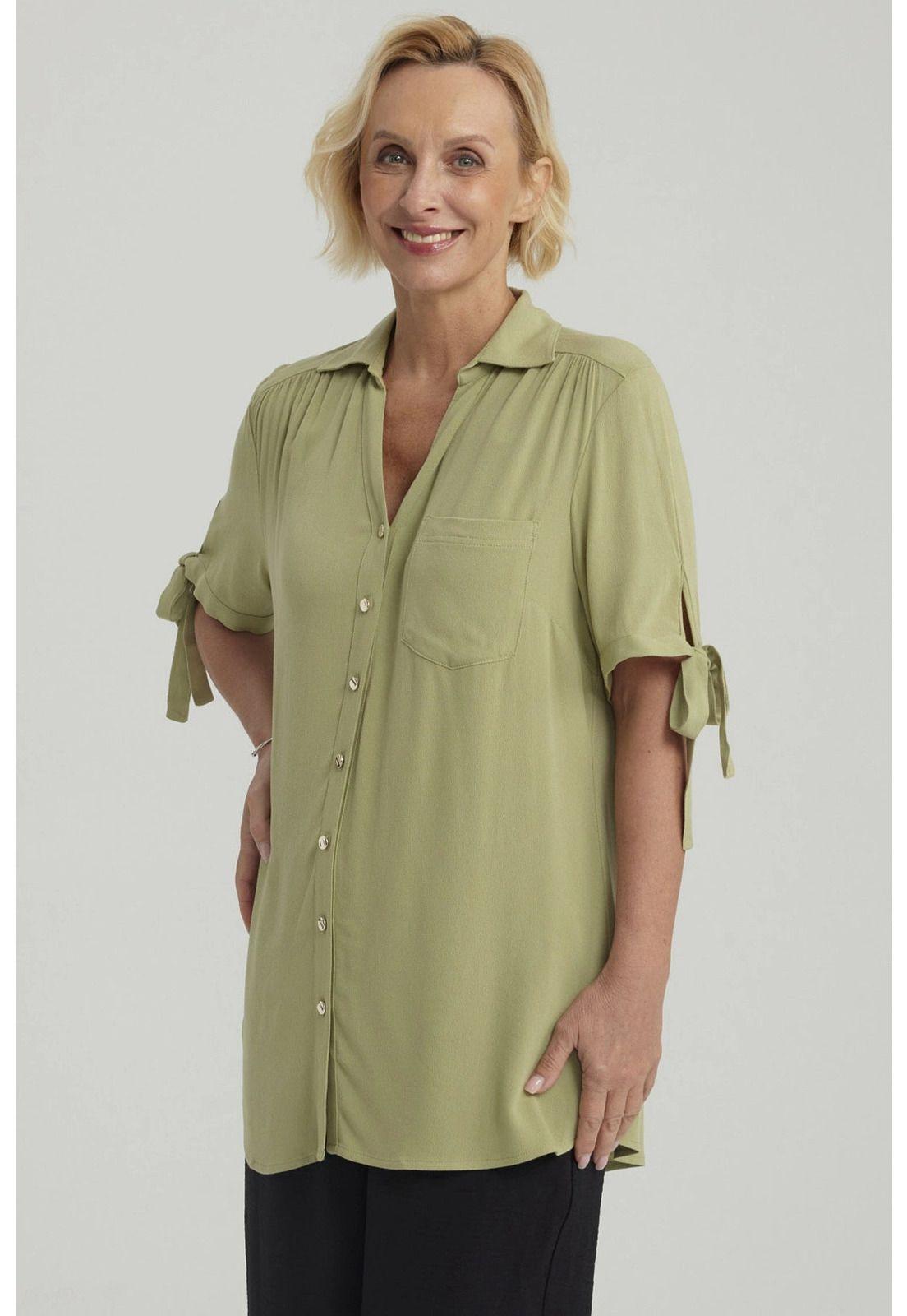 Blusa Mujer Amarra Verde Claro-5