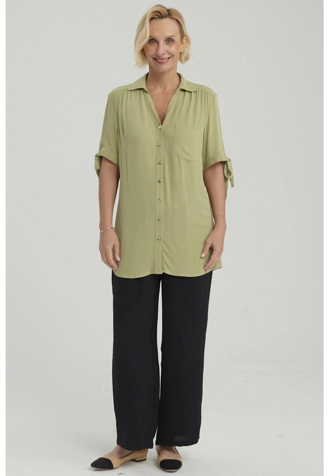 Blusa Mujer Amarra Verde Claro-7