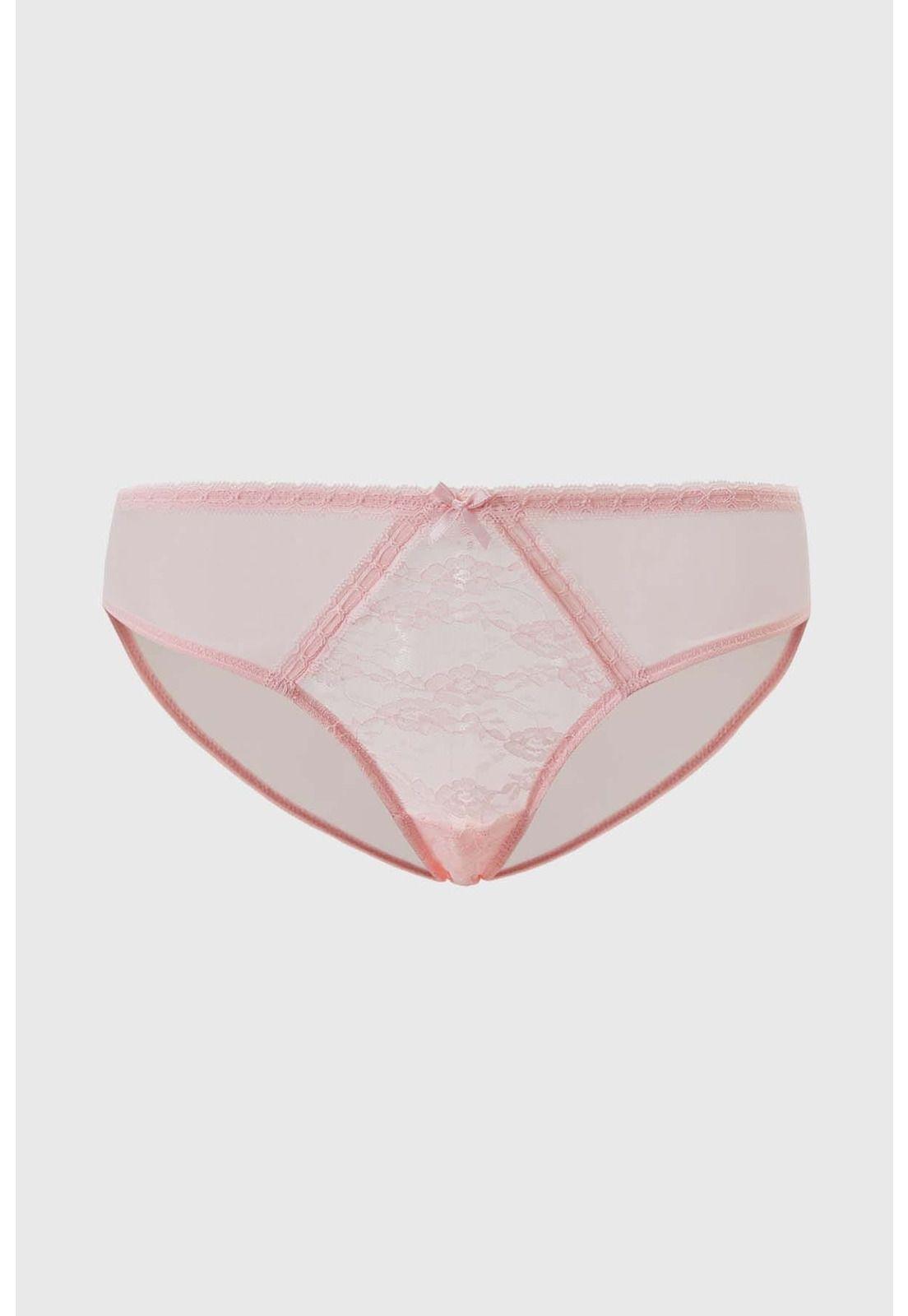 Calzón Mujer Pantaleta Encaje Palo Rosa - ll-0