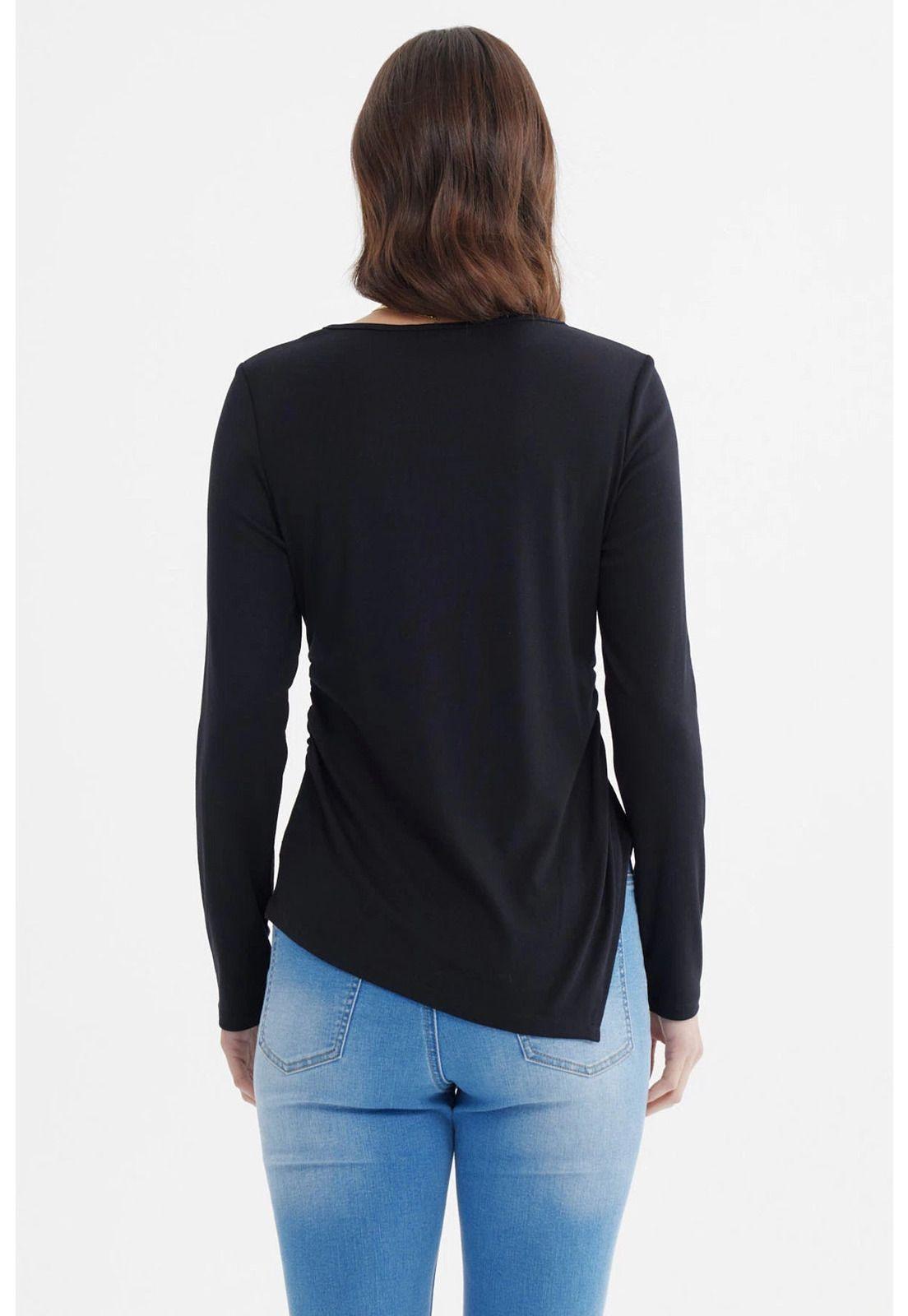 Polera Mujer Ajustado Negro - Vlll-2