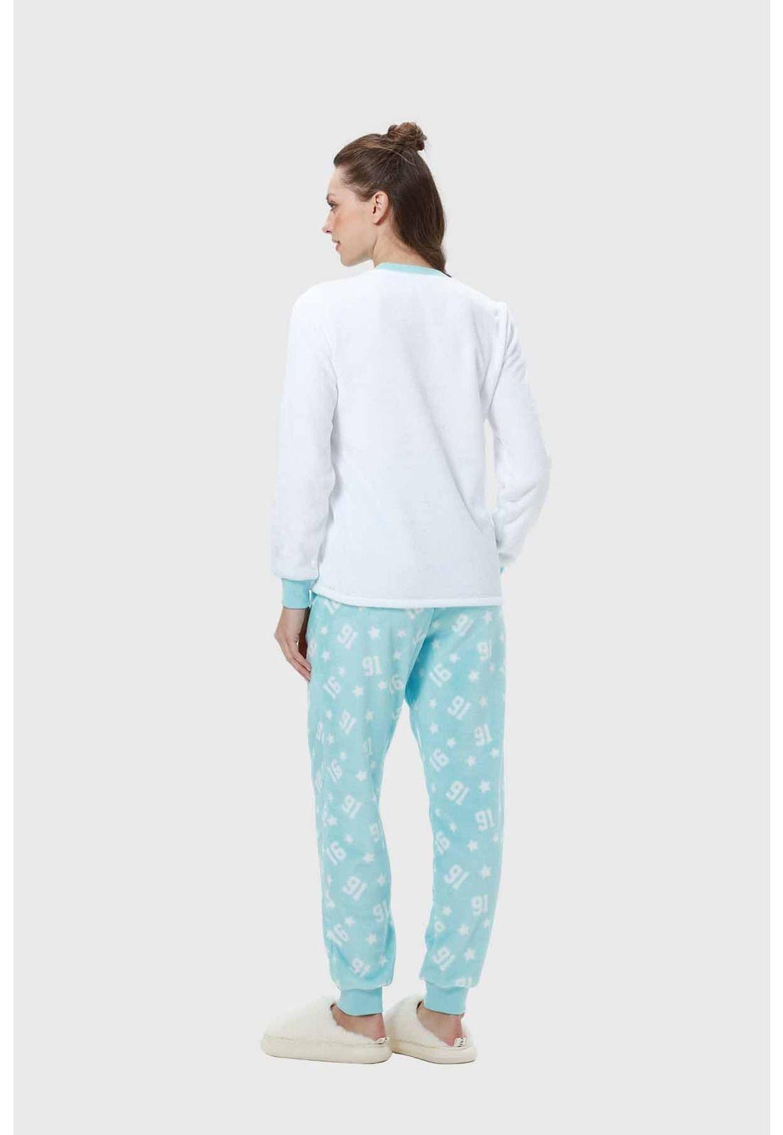Pijama Mujer Polar Aqua I-2