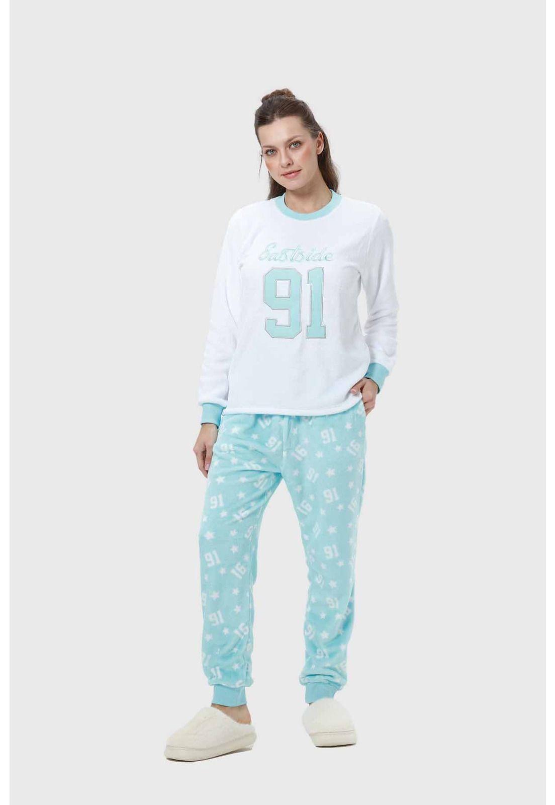 Pijama Mujer Polar Aqua I-3