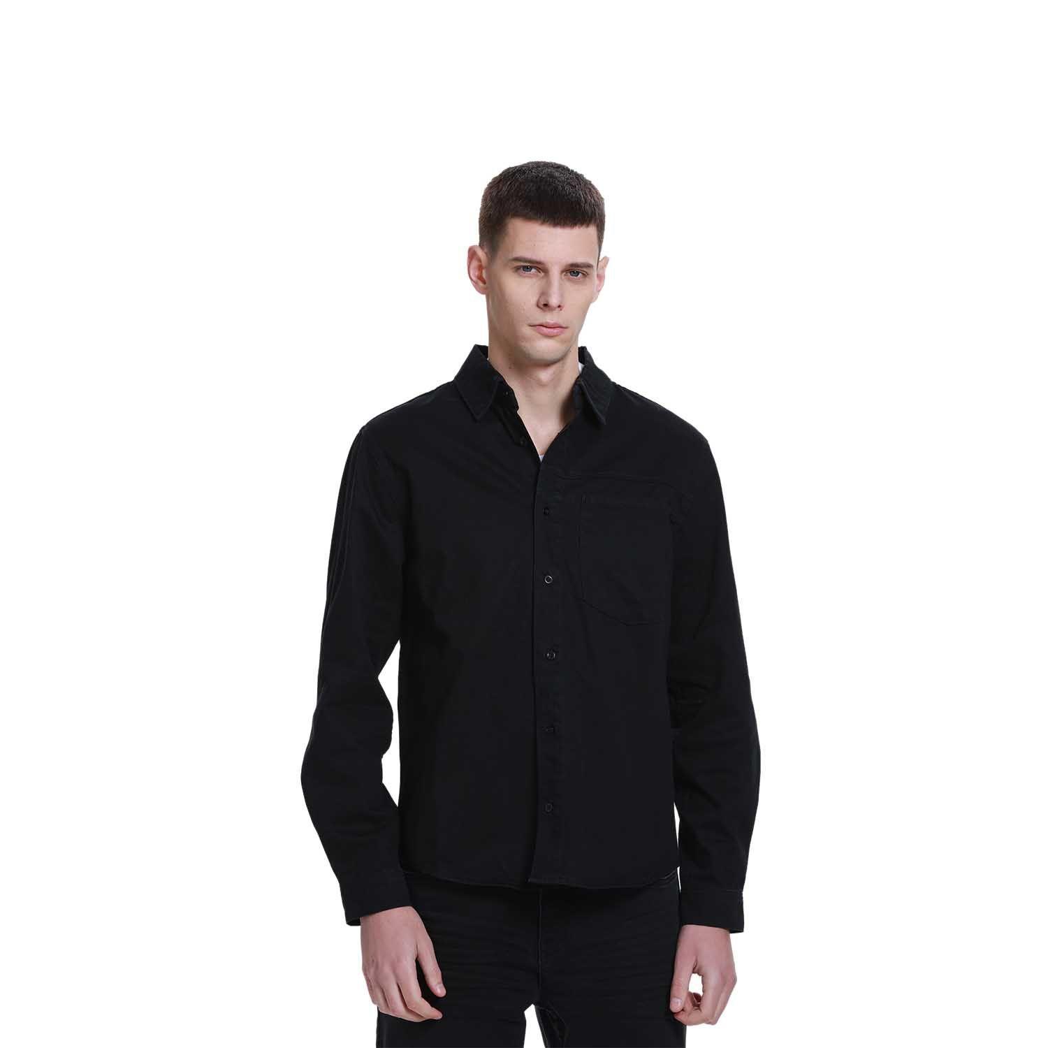 Camisa Hombre Sobrecamisa Con Bolsillo Gris-0
