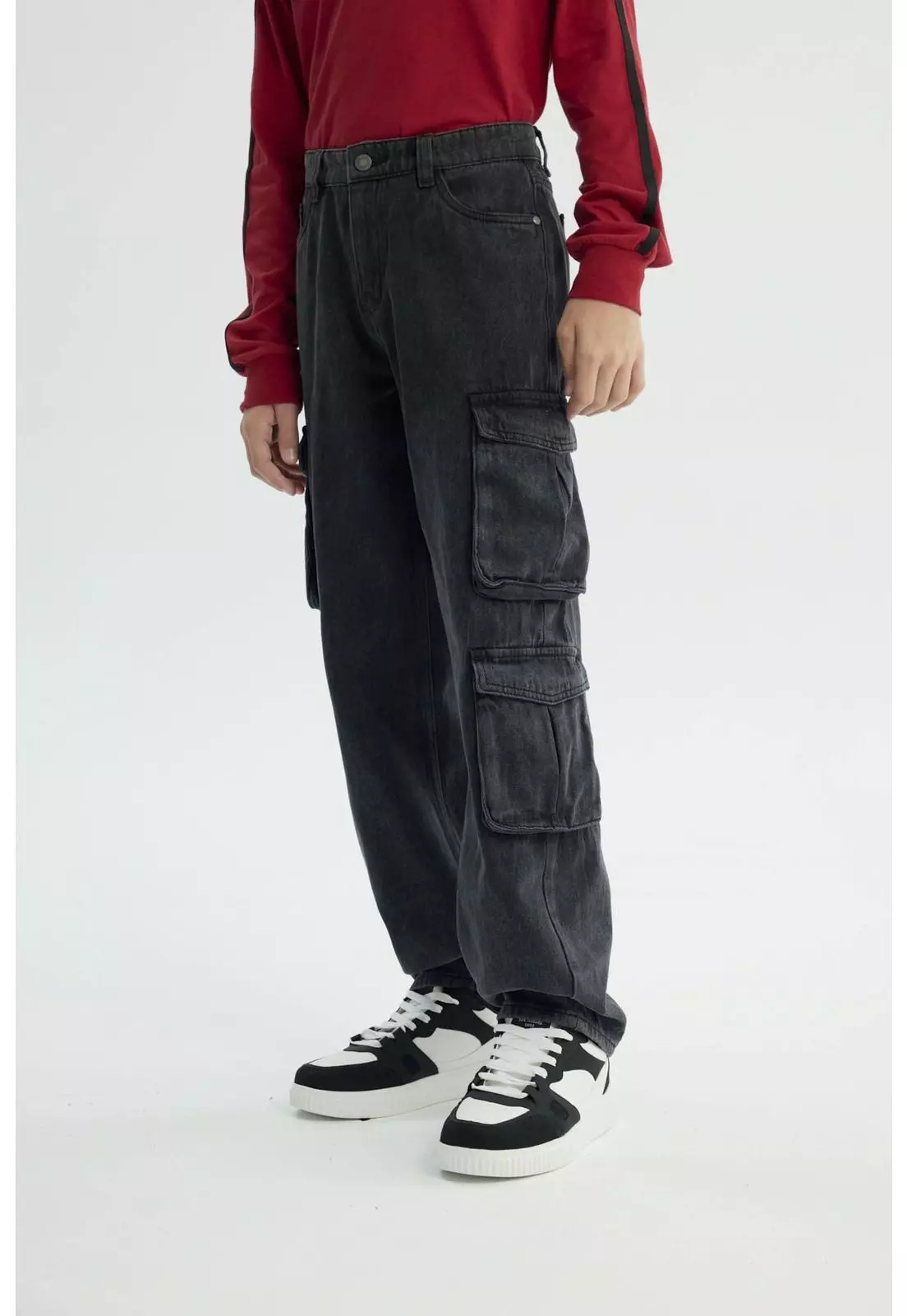 Jeans Niño Baggy Negro - ll-1