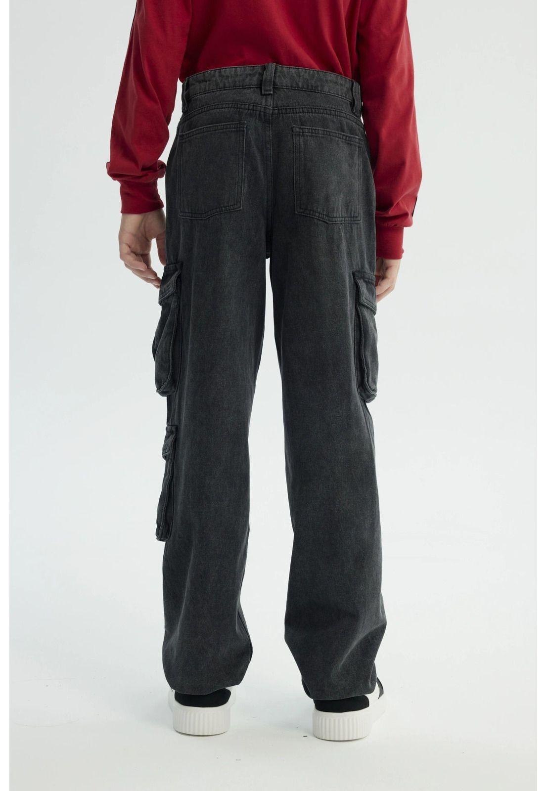 Jeans Niño Baggy Negro - ll-2