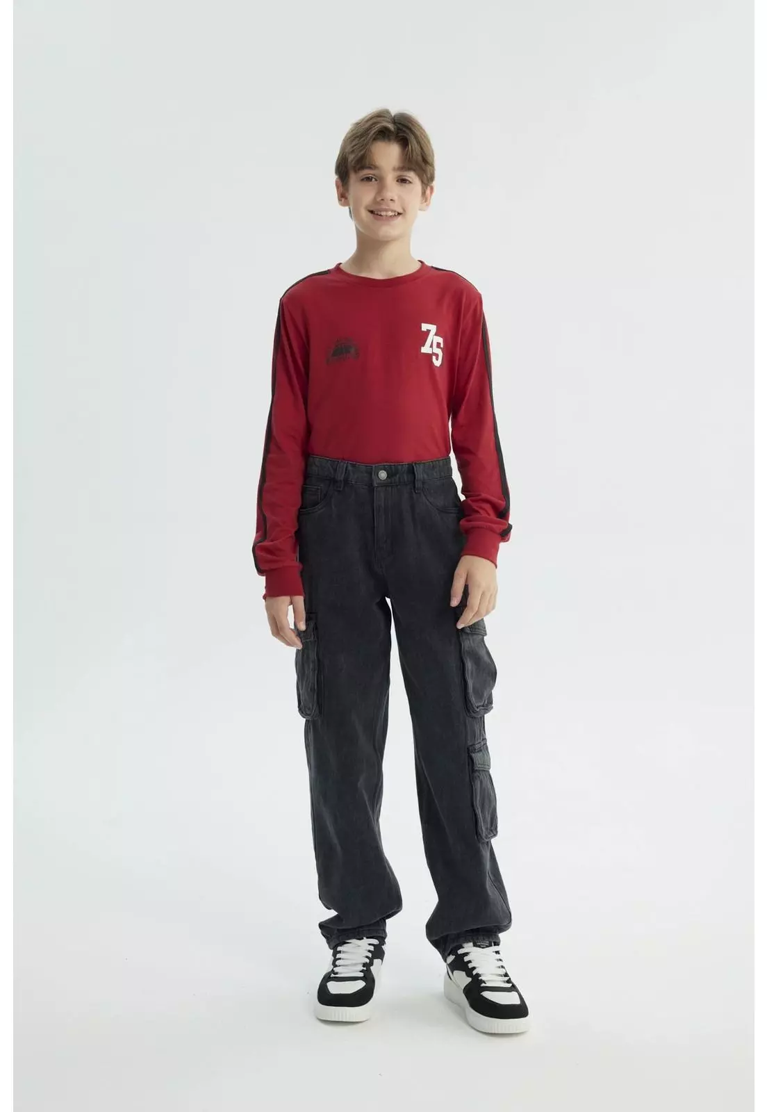 Jeans Niño Baggy Negro - ll-3