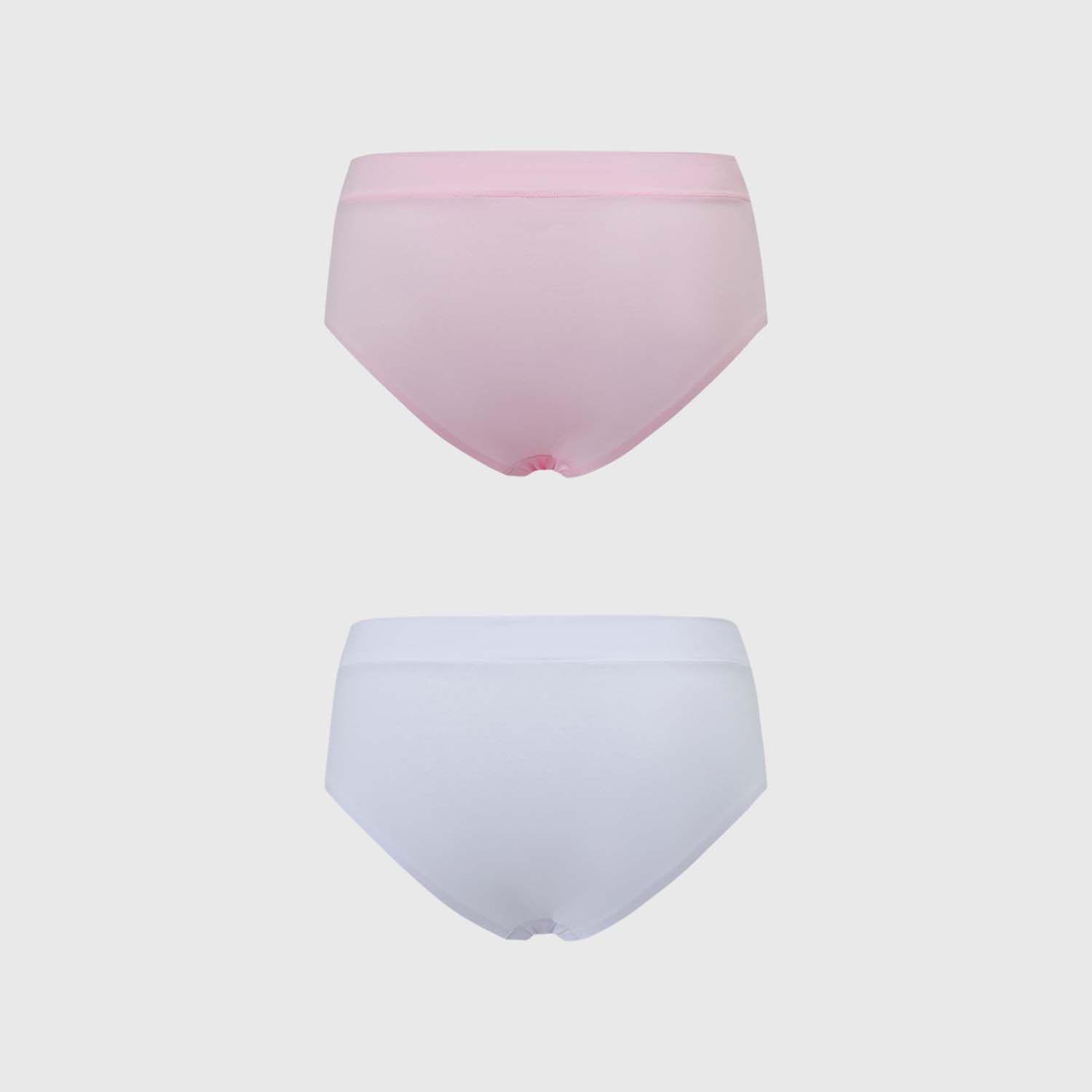Calzón Mujer Bipack Tiro Alto Algodón Palo Rosa Fsp-1