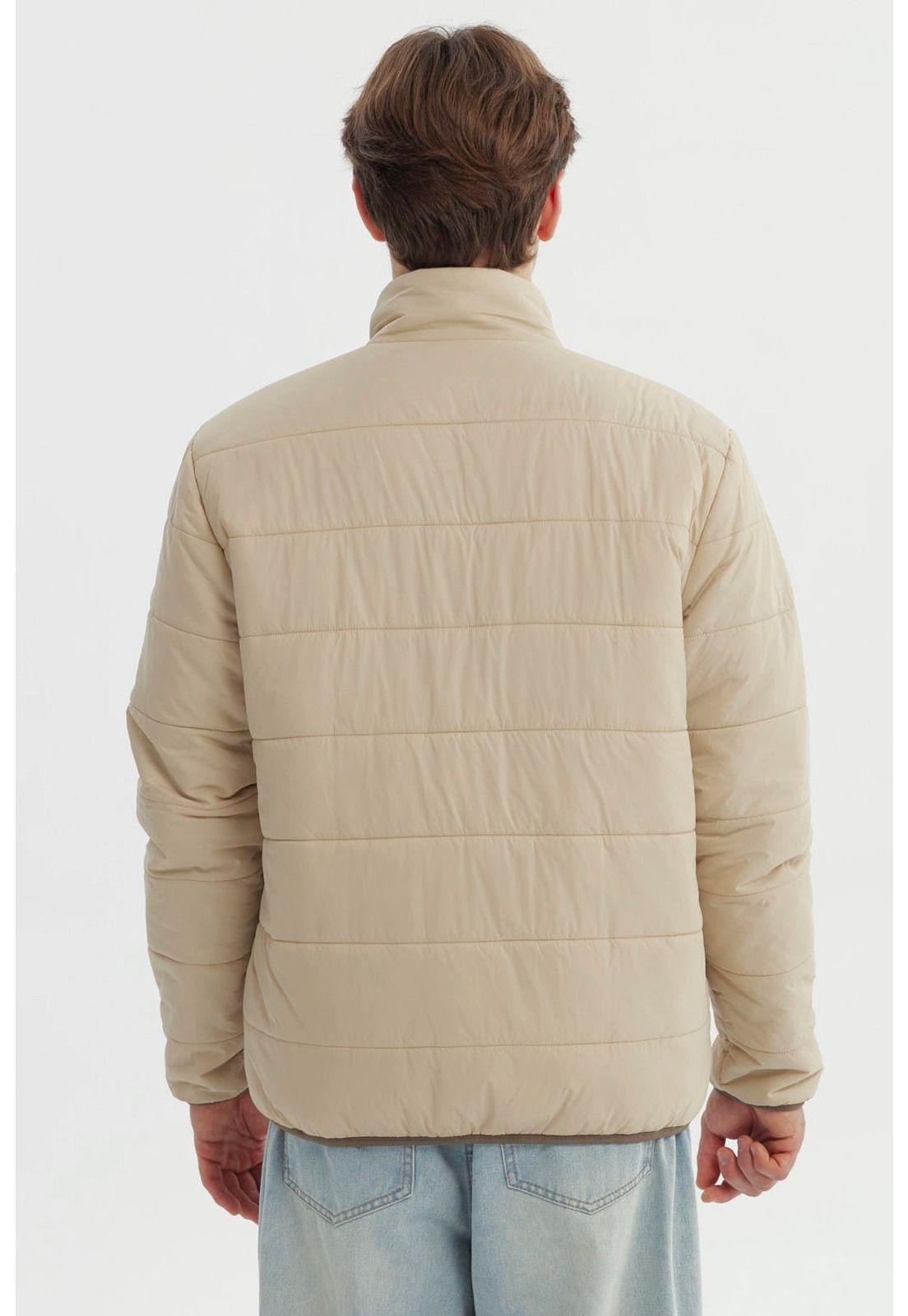 Parka Hombre Slim Reversible Marron Piedra-5