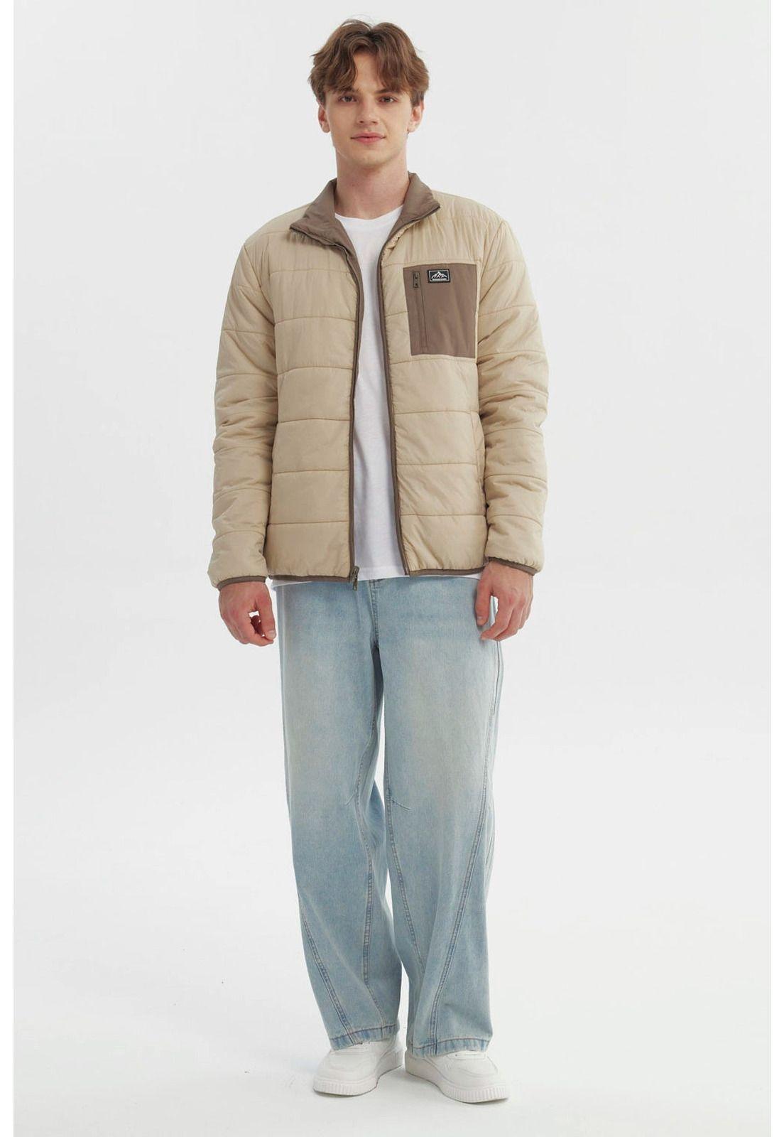 Parka Hombre Slim Reversible Marron Piedra-6