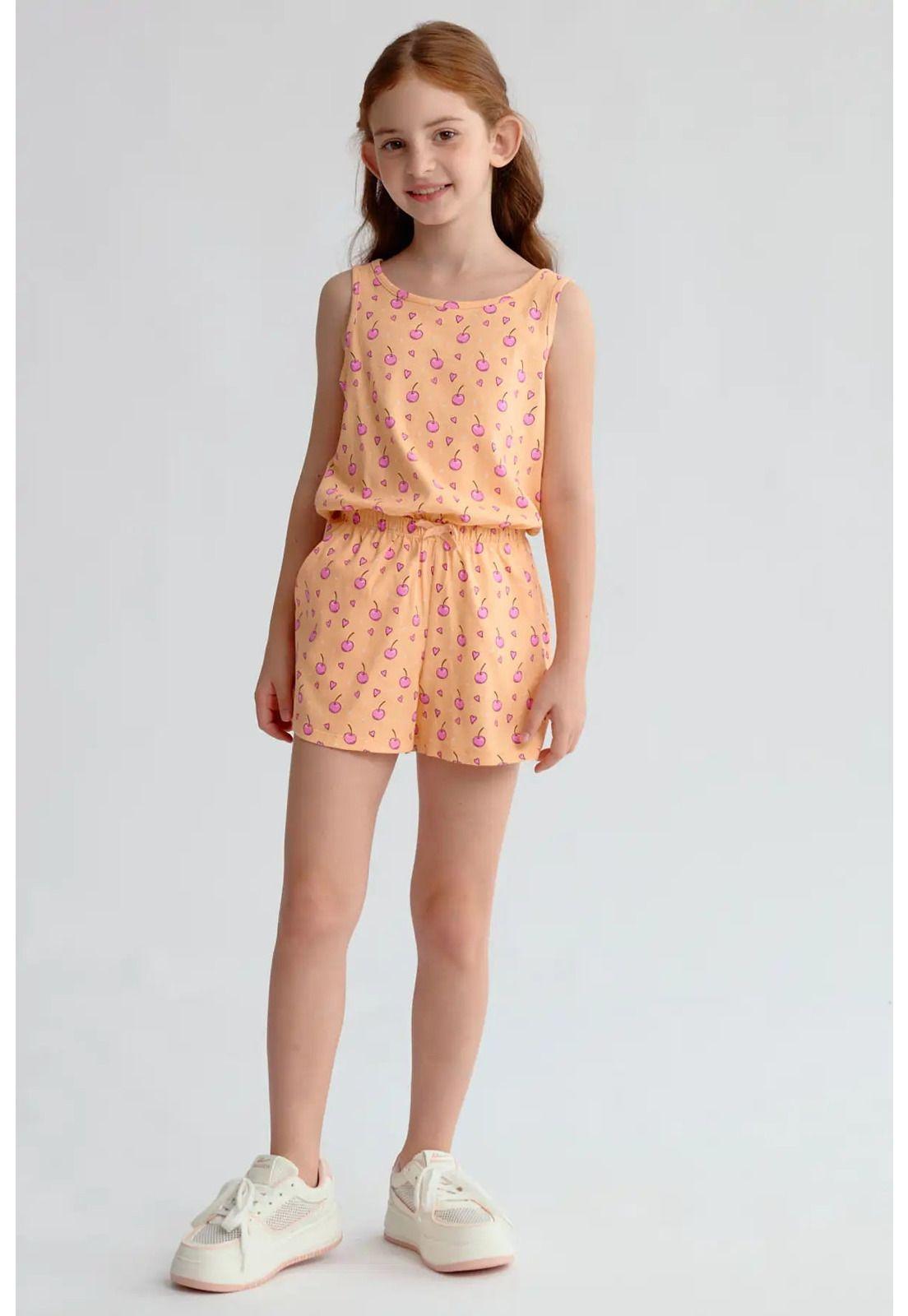 Enteritos Niña Toddler Básico Coral-0