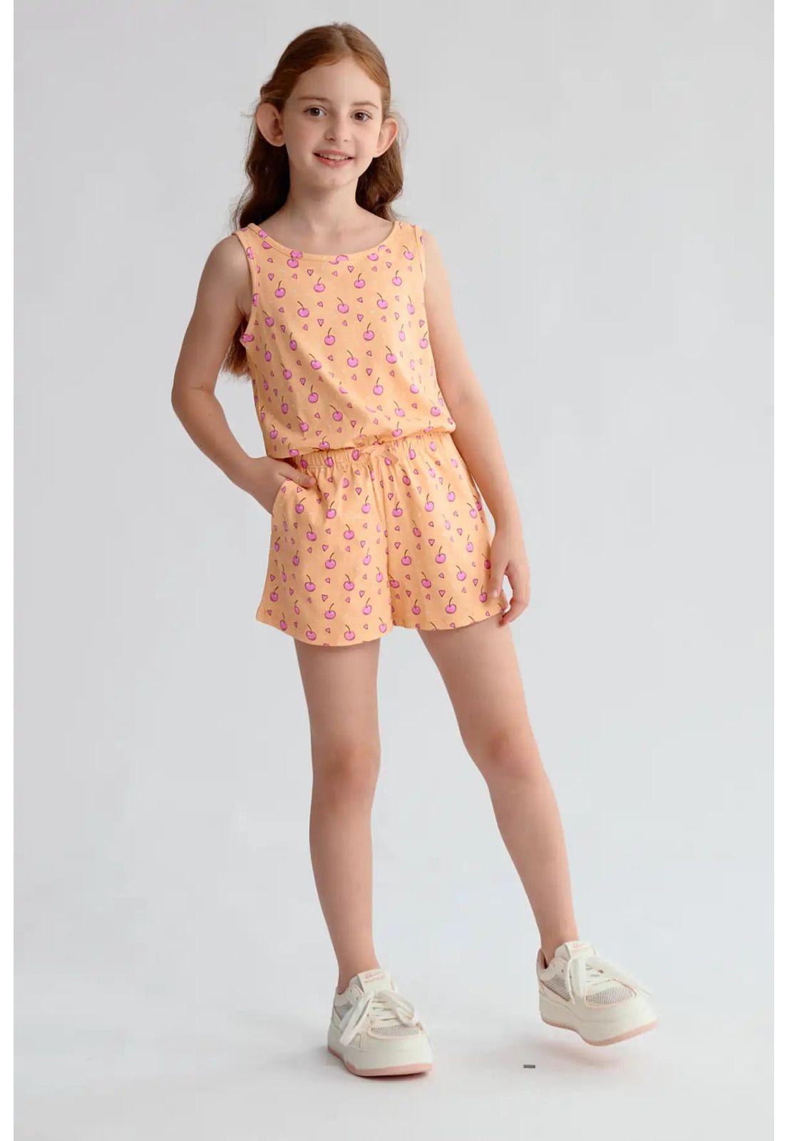 Enteritos Niña Toddler Básico Coral-3