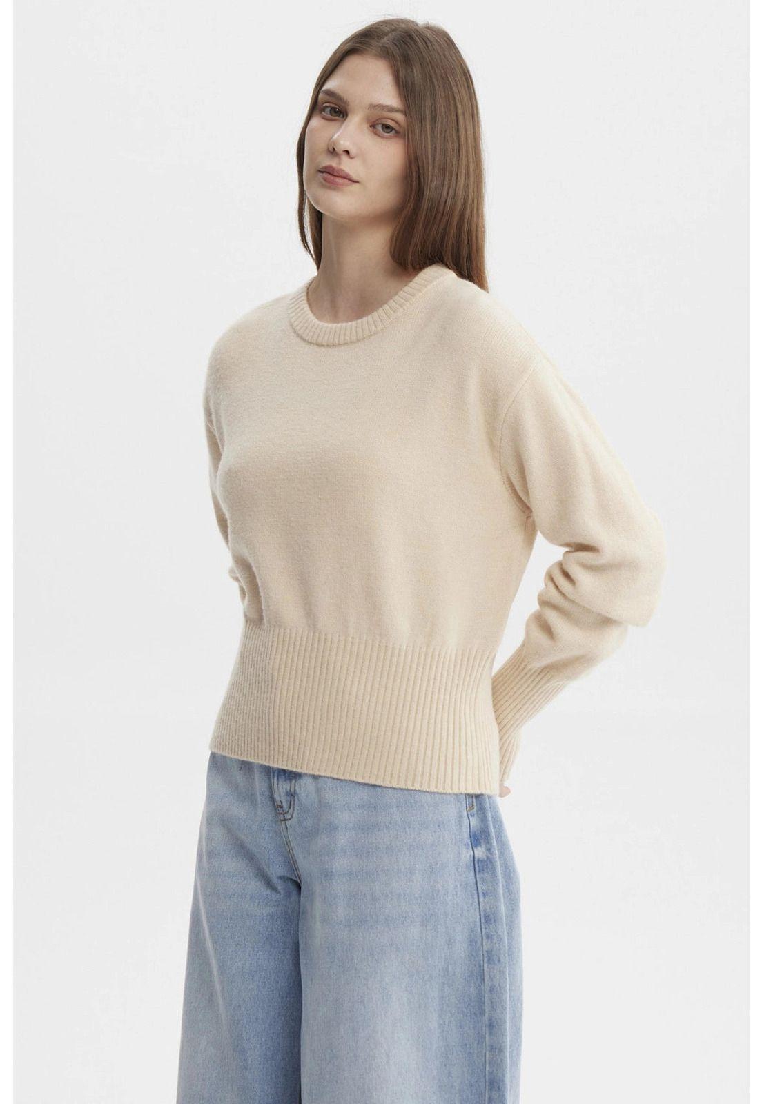 Sweater Mujer Juvenil Beige - ll-1