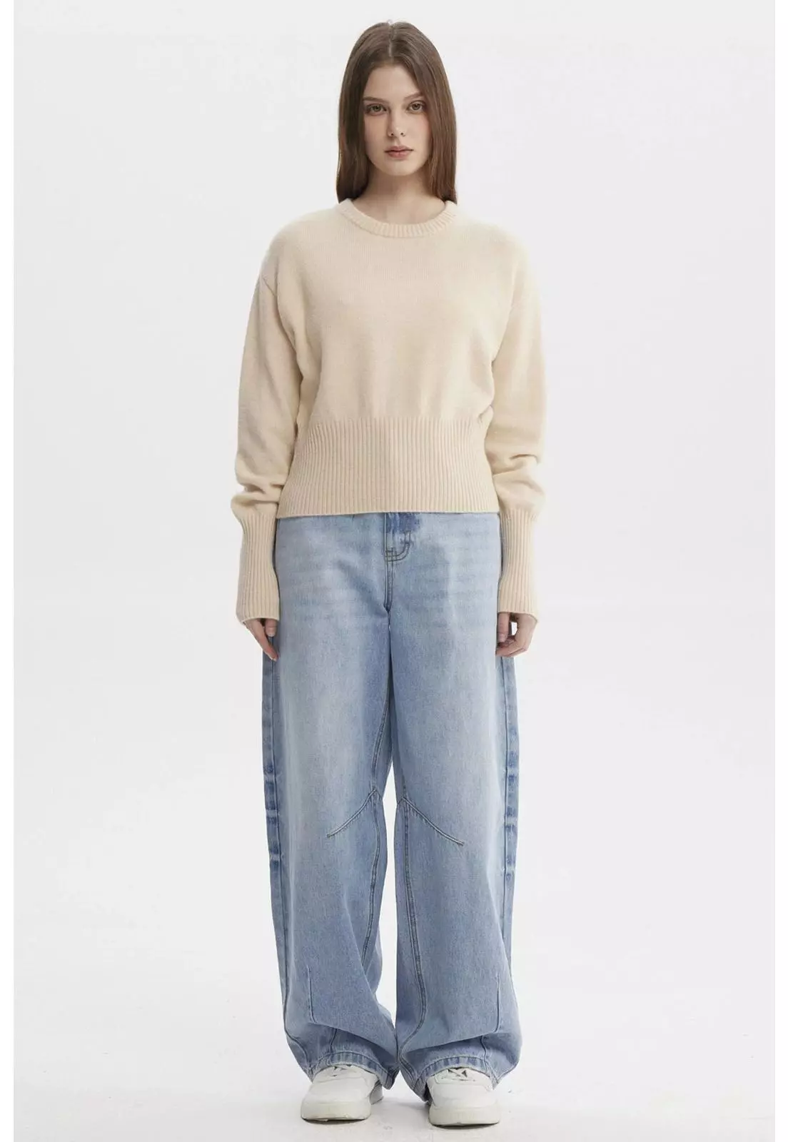 Sweater Mujer Juvenil Beige - ll-3