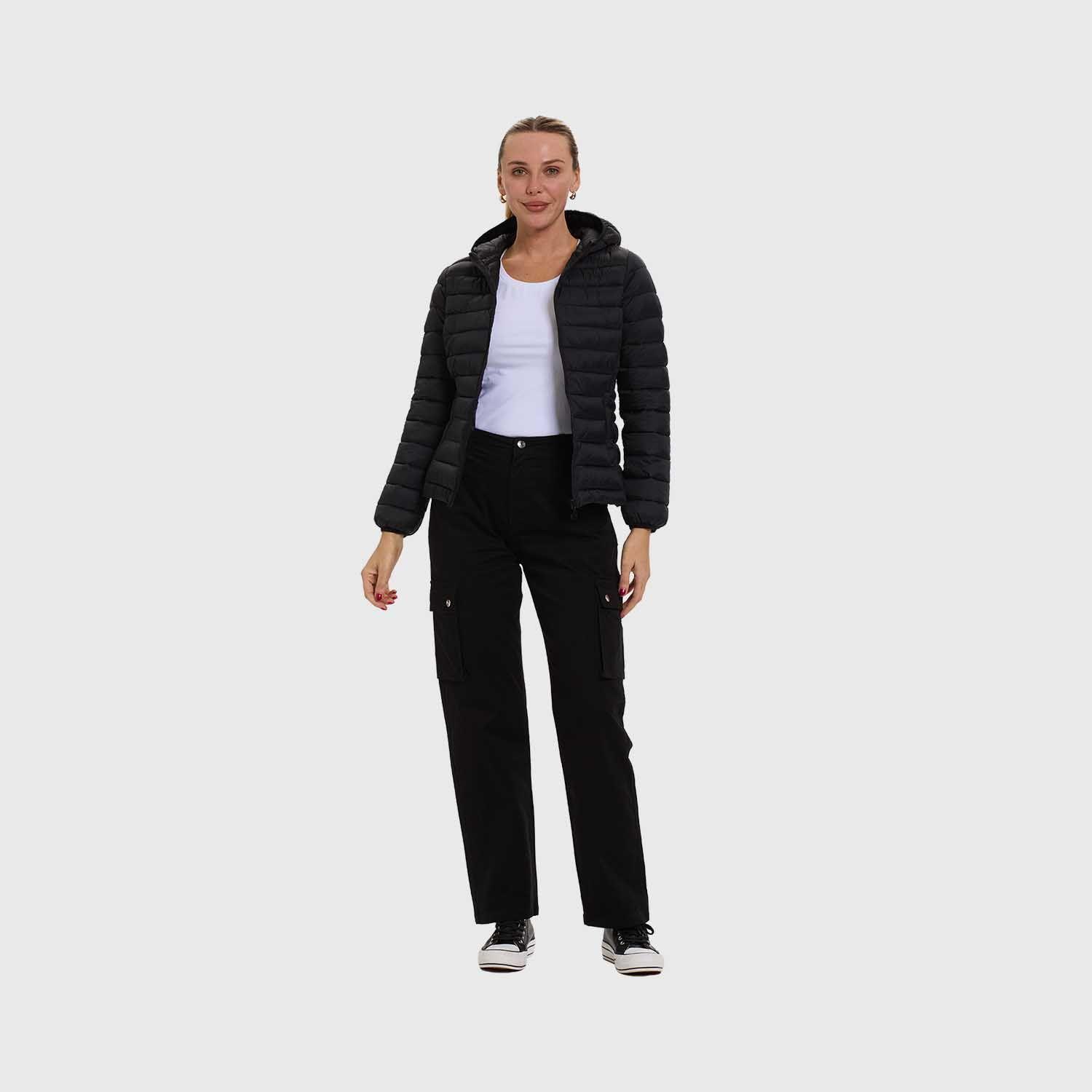 Parka Mujer Corta Plummy Negro Fashion's Park-3