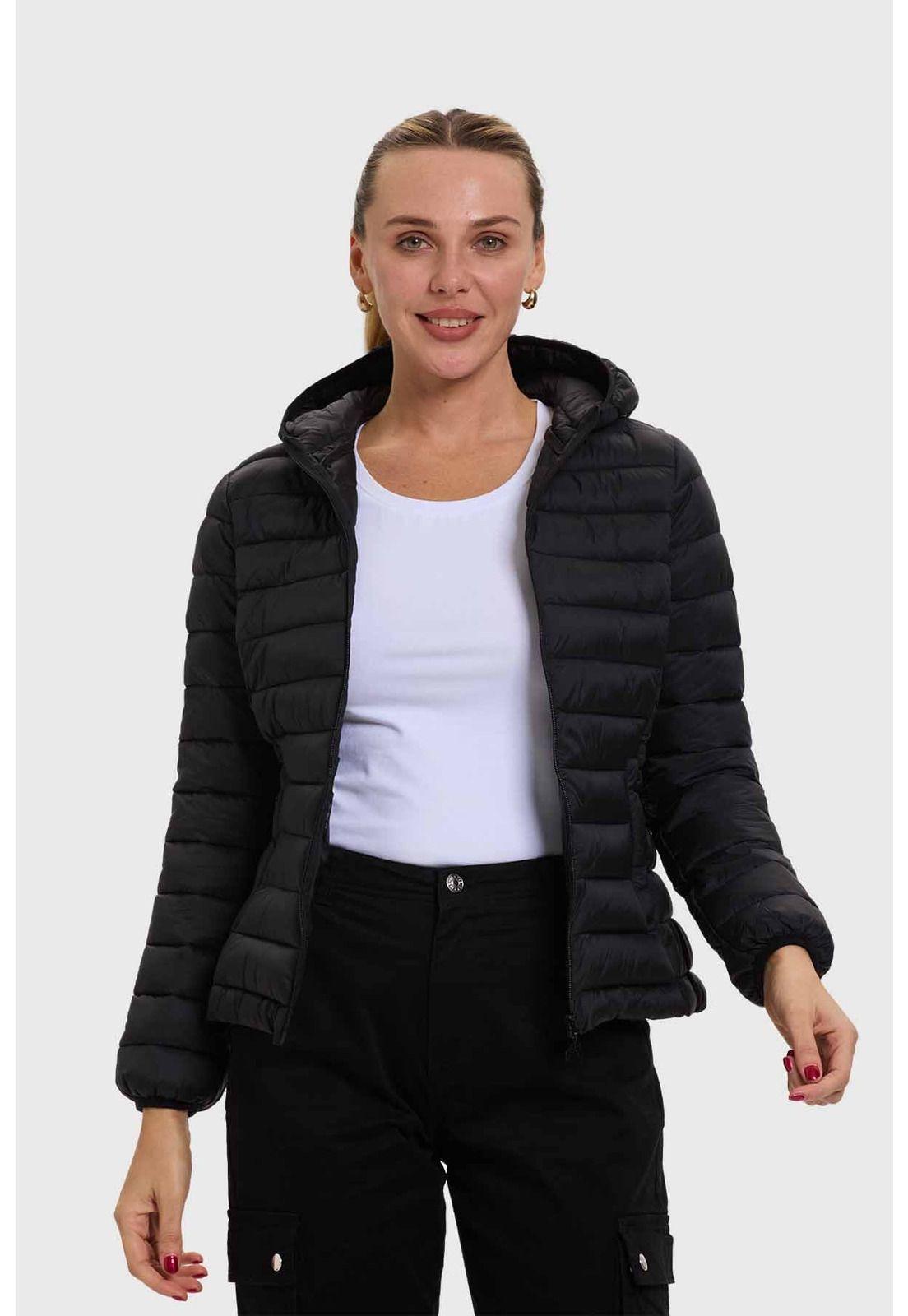 Parka Mujer Corta Plummy Negro-0