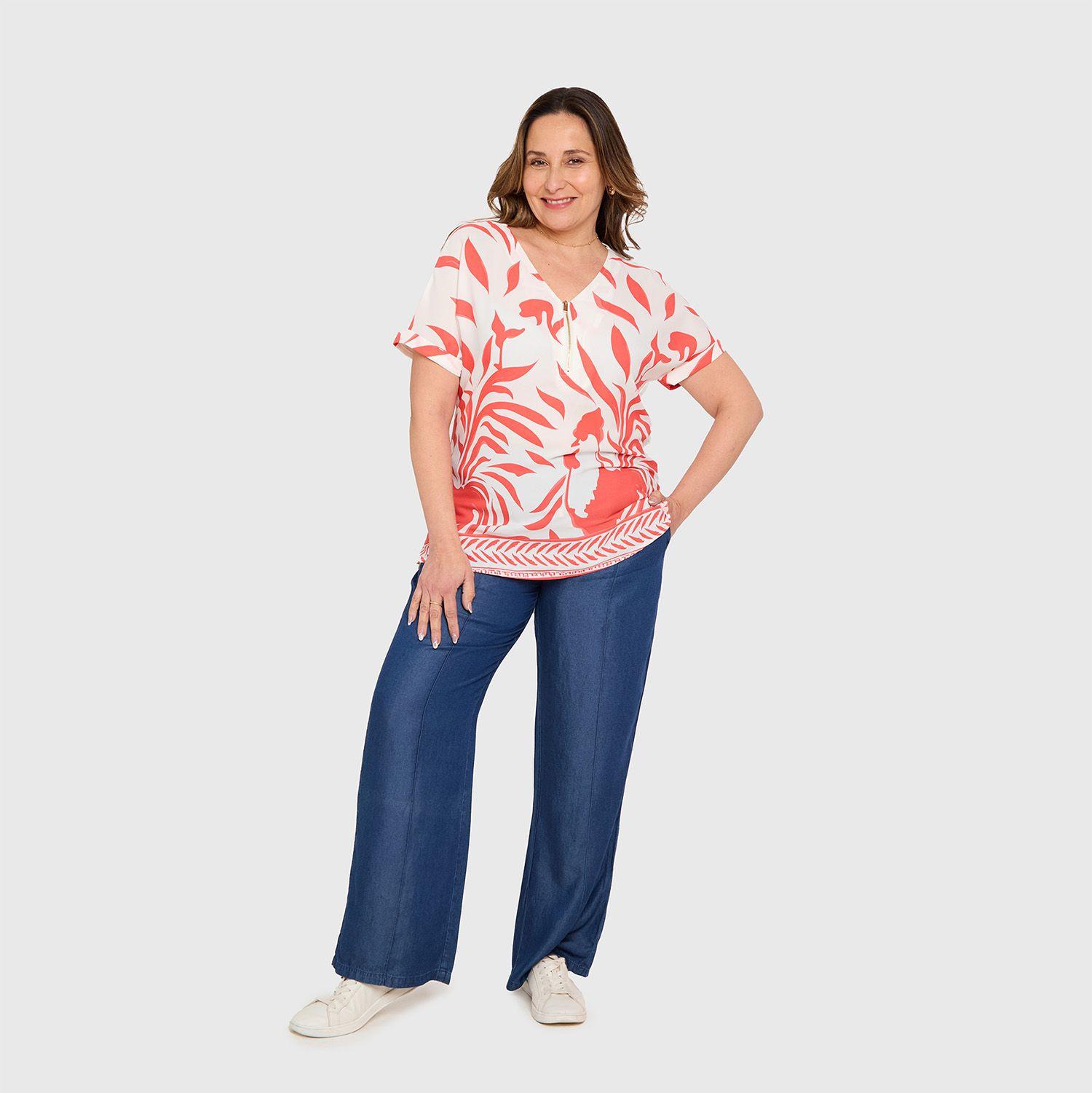 Blusa Mujer Rapport Coral Fashions Park-3
