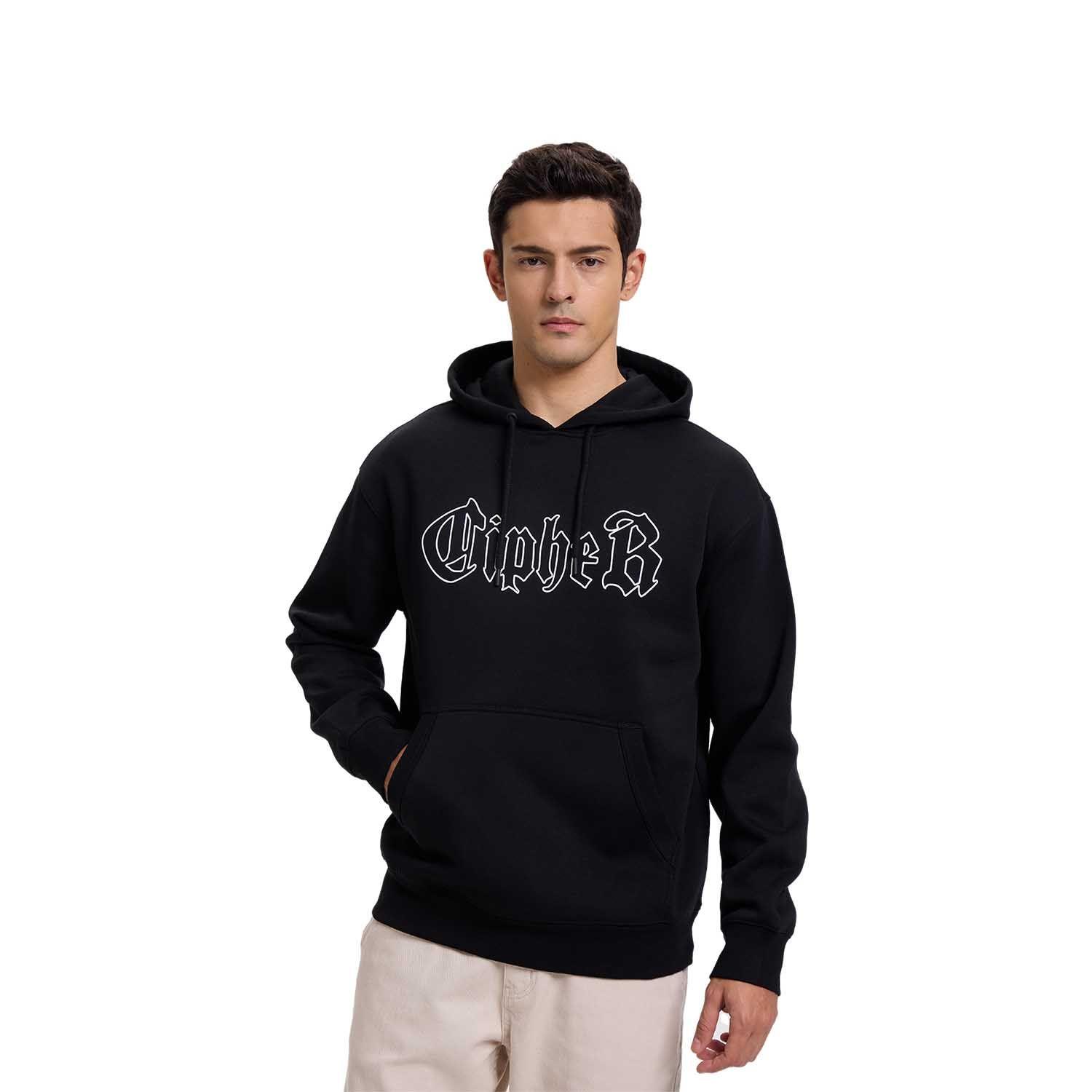 Polerón Hombre Hoodie Print Negro II  Fashion's Park-0
