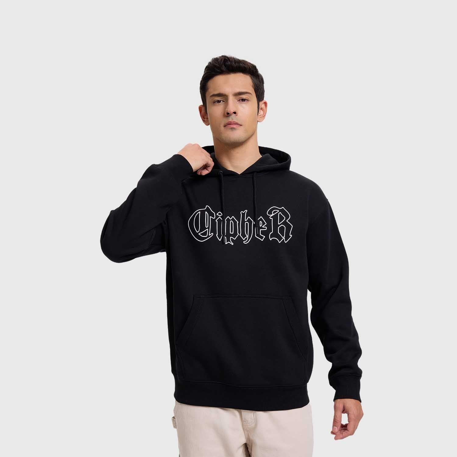 Polerón Hombre Hoodie Print Negro II  Fashion's Park-1