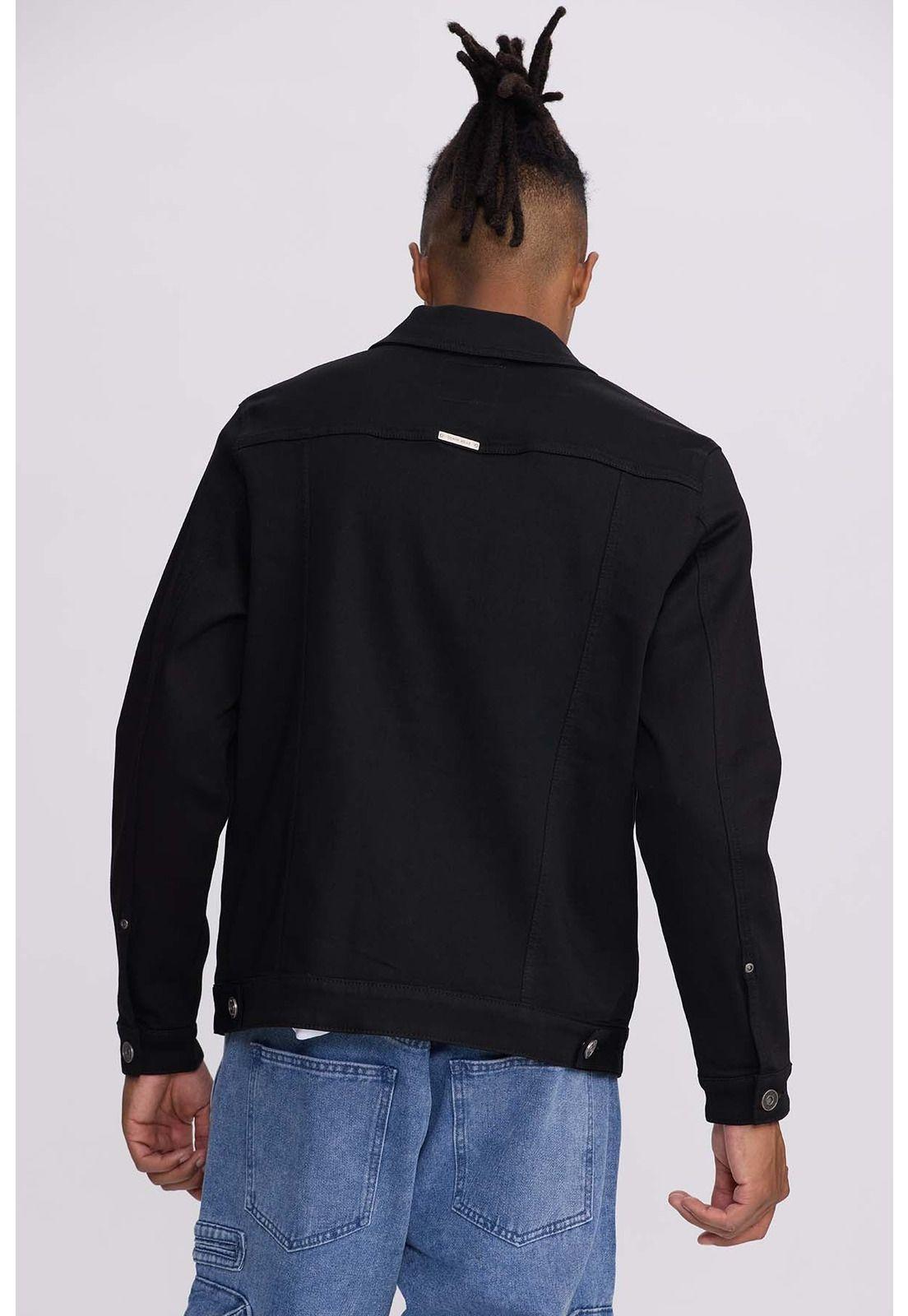 Chaqueta Hombre Denim Clásico Negro-1