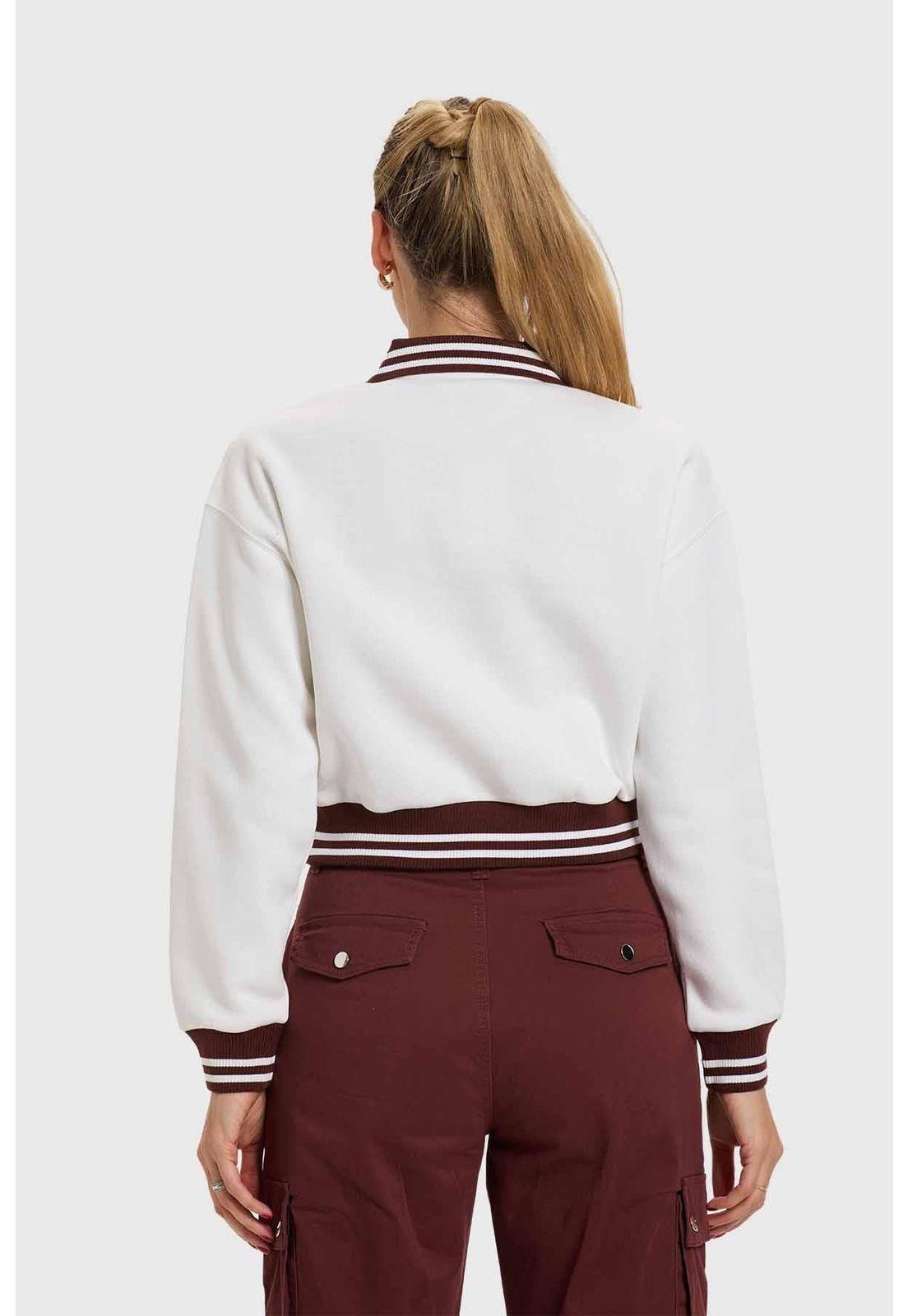 Polerón Mujer Preppy Café-2