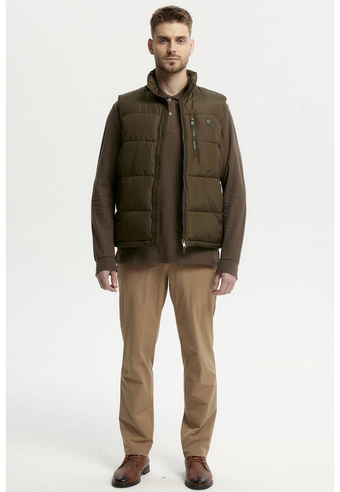 Parka Hombre Slim Verde-3