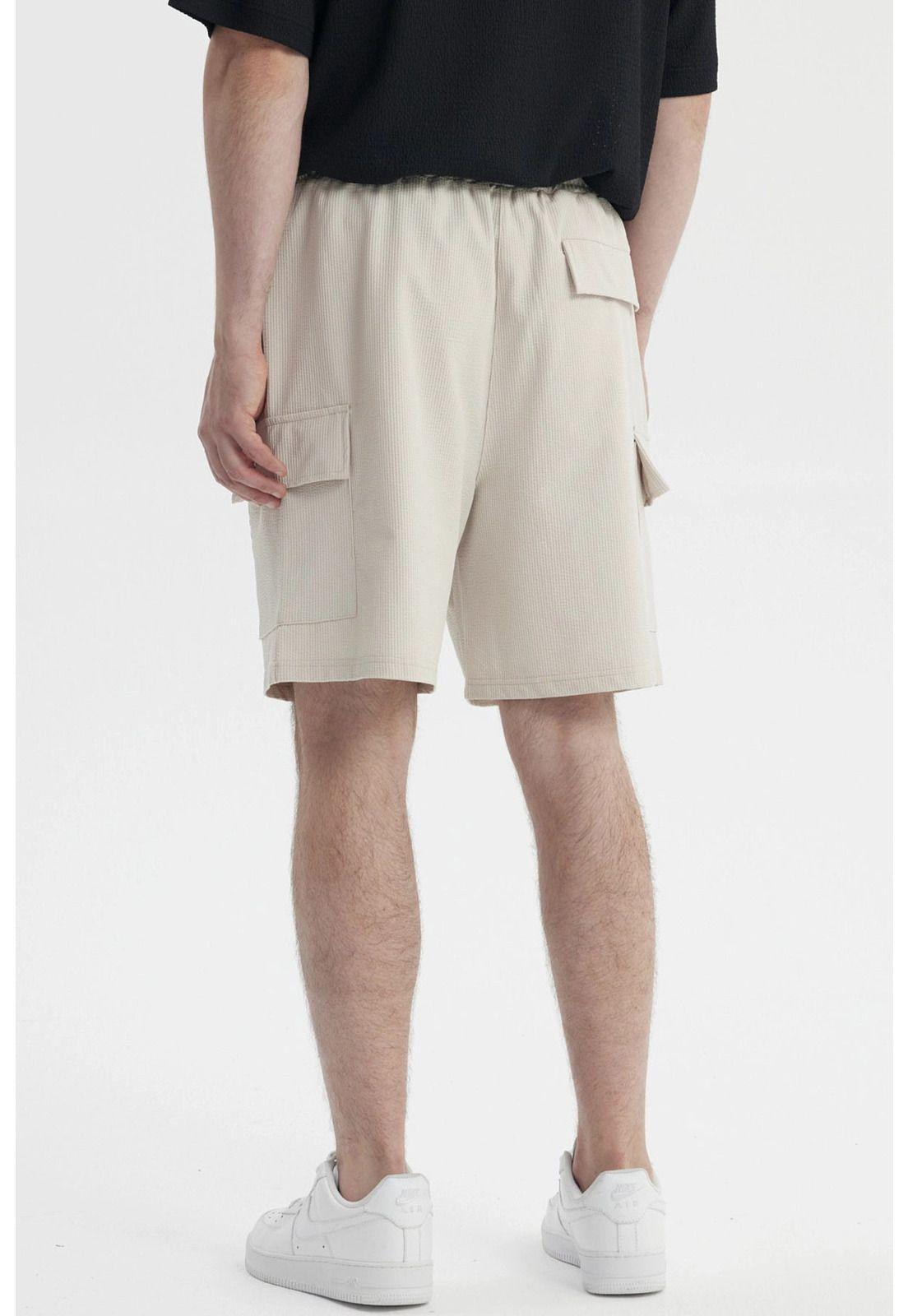 Bermuda Hombre Textura Beige-2