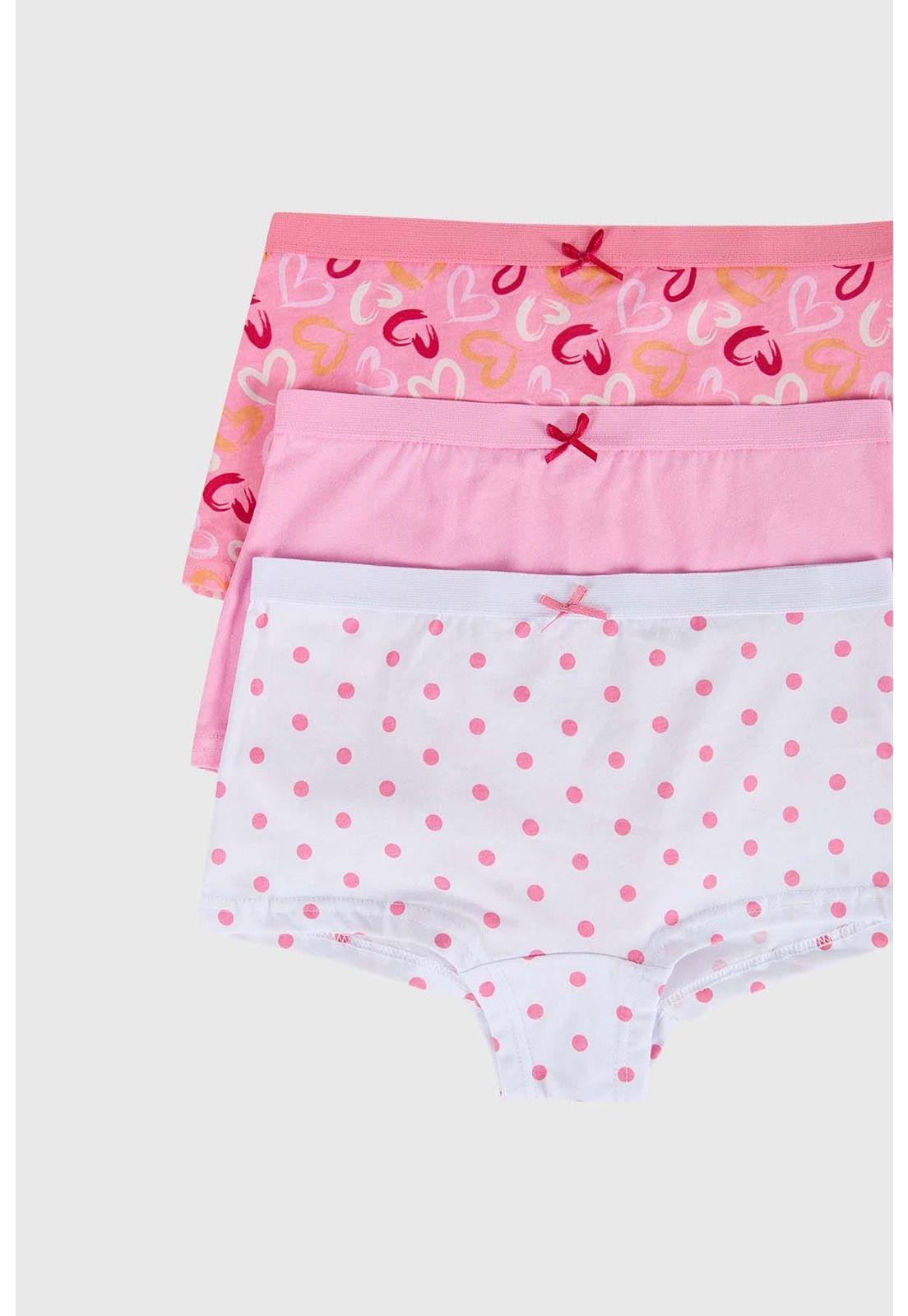 Calzón Niña Tripack Rosado - ll-1