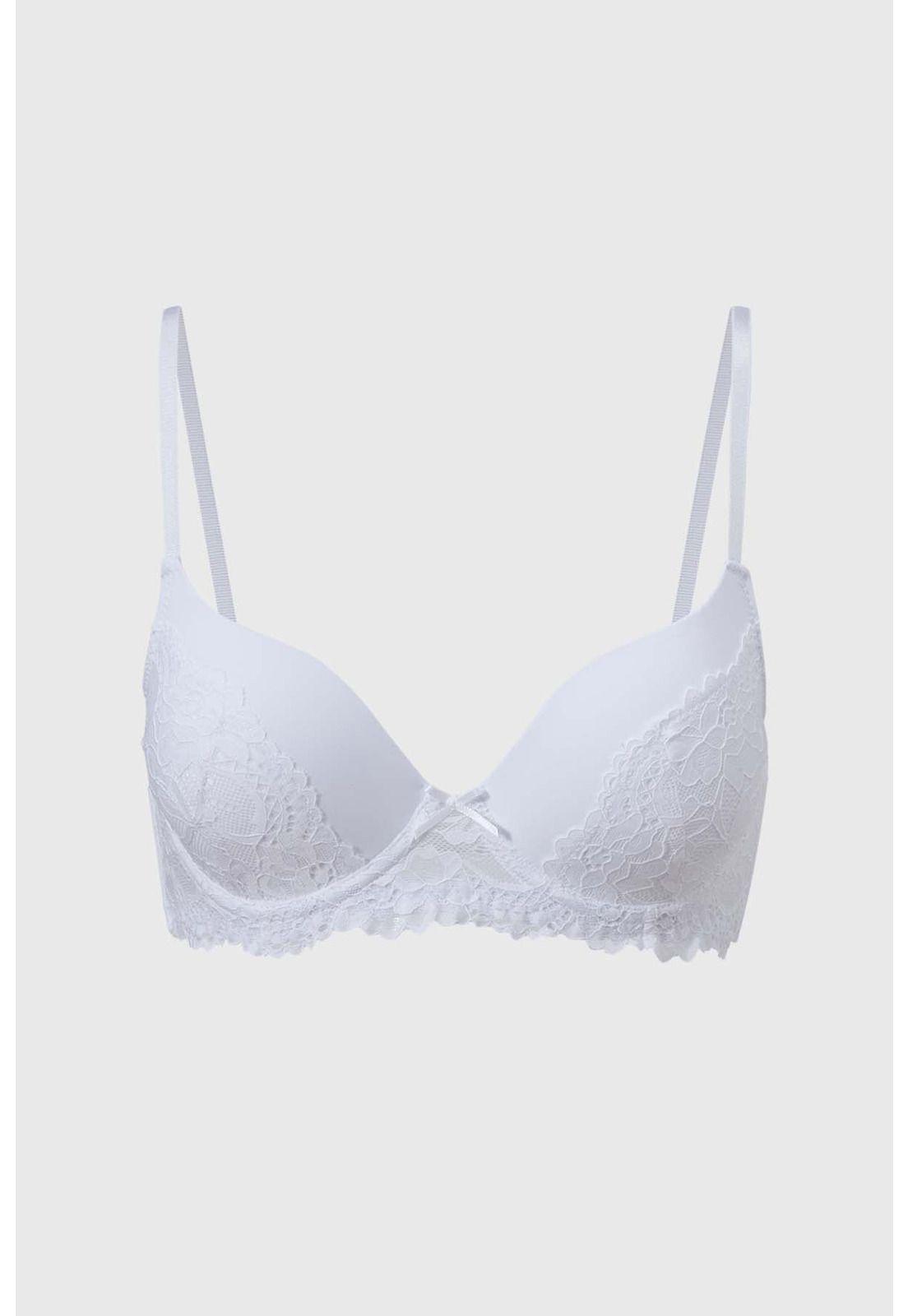 Sostén Mujer Peto Con Copa Rib Blanco-0
