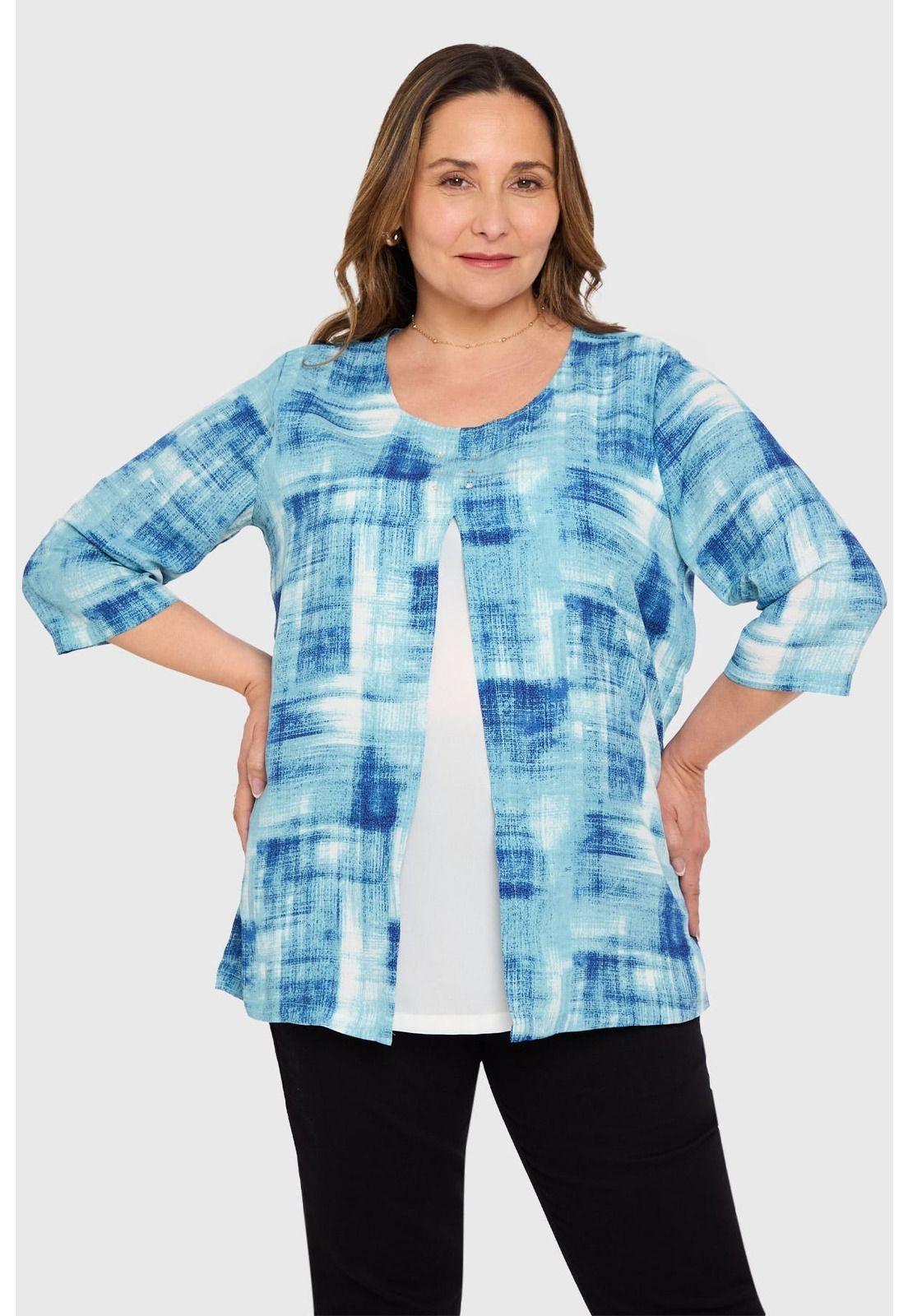 Blusa Mujer Crep Abertura Calipso-0