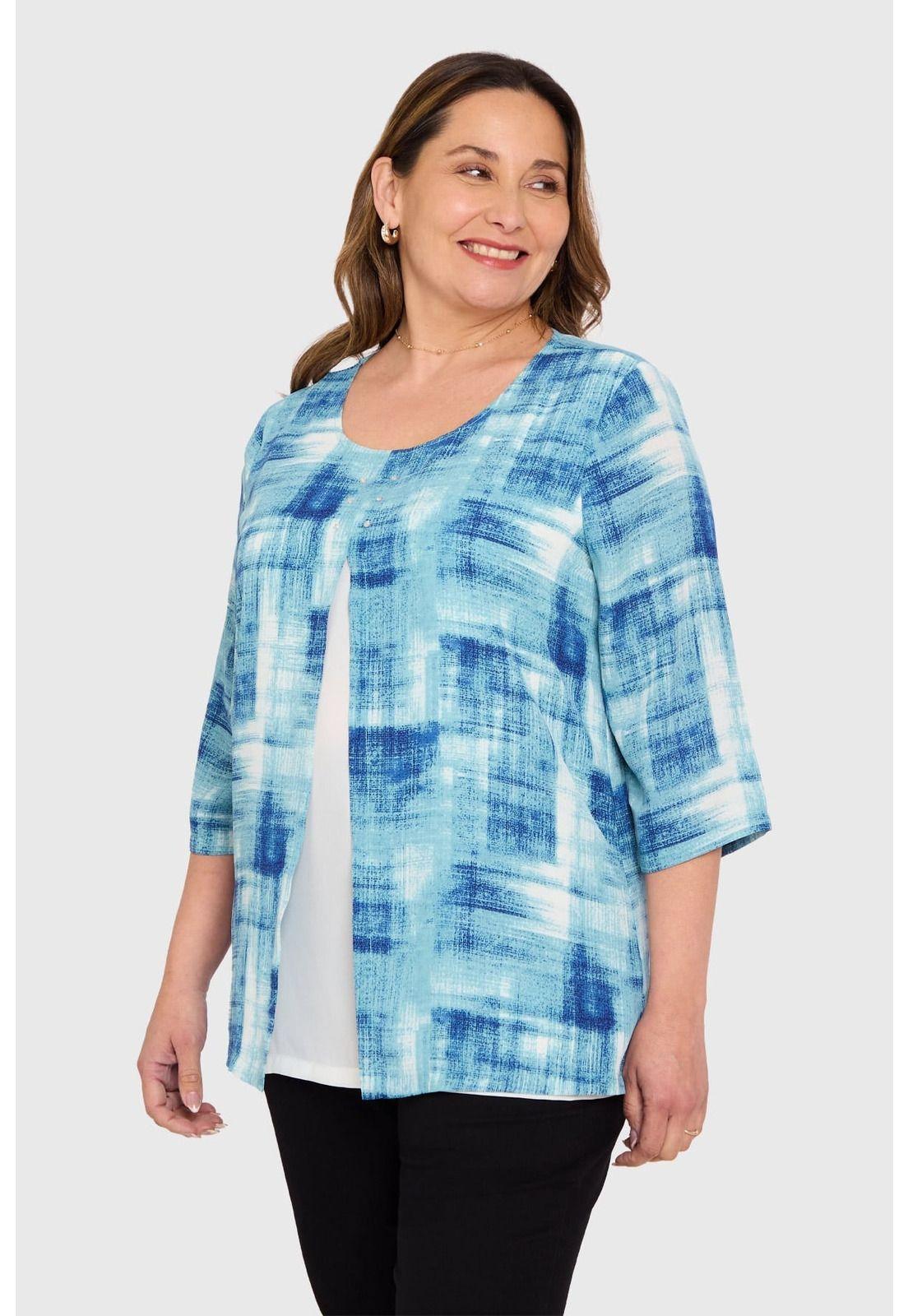 Blusa Mujer Crep Abertura Calipso-1