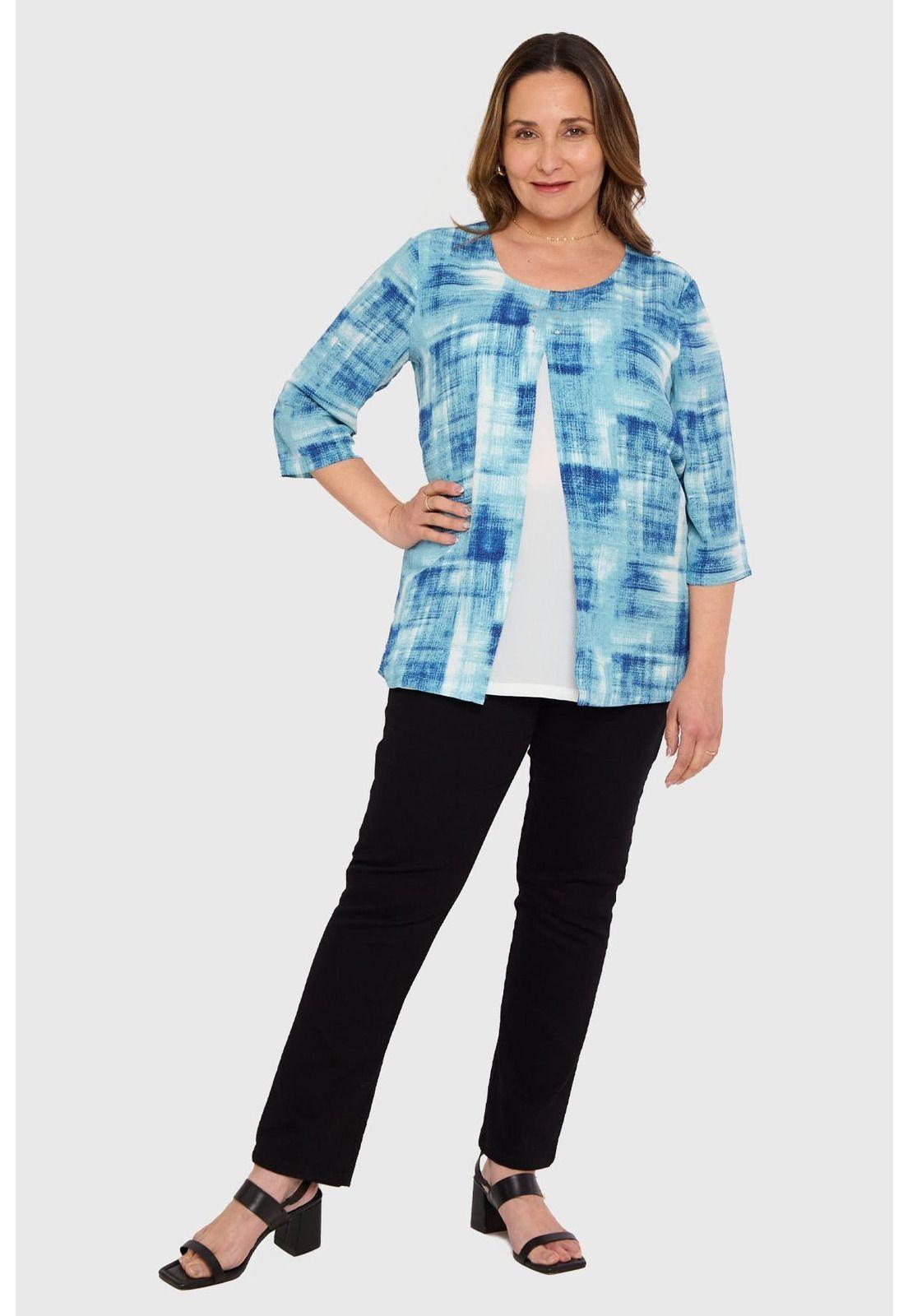 Blusa Mujer Crep Abertura Calipso-3