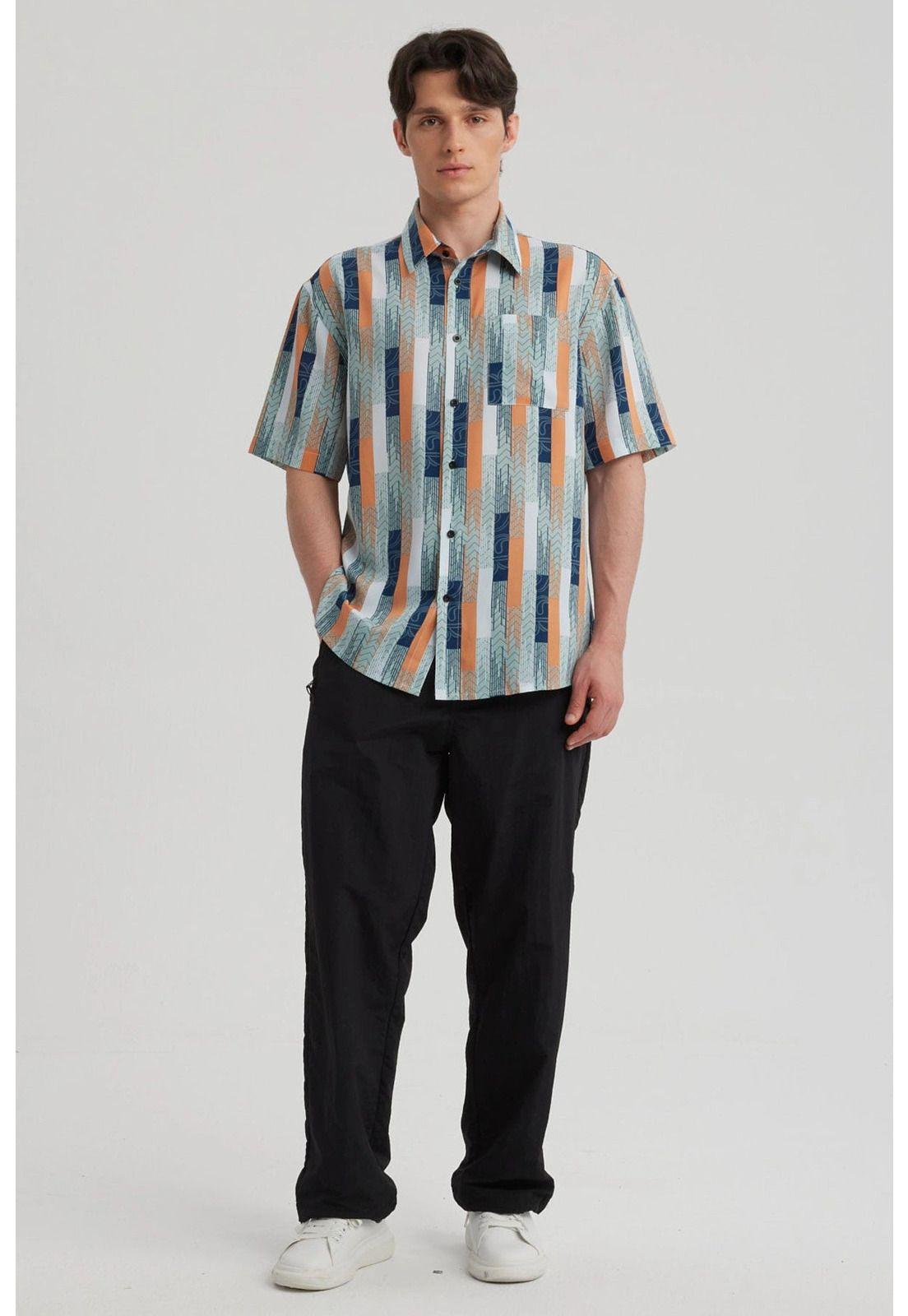 Camisa Hombre Rapport Verde - ll-1