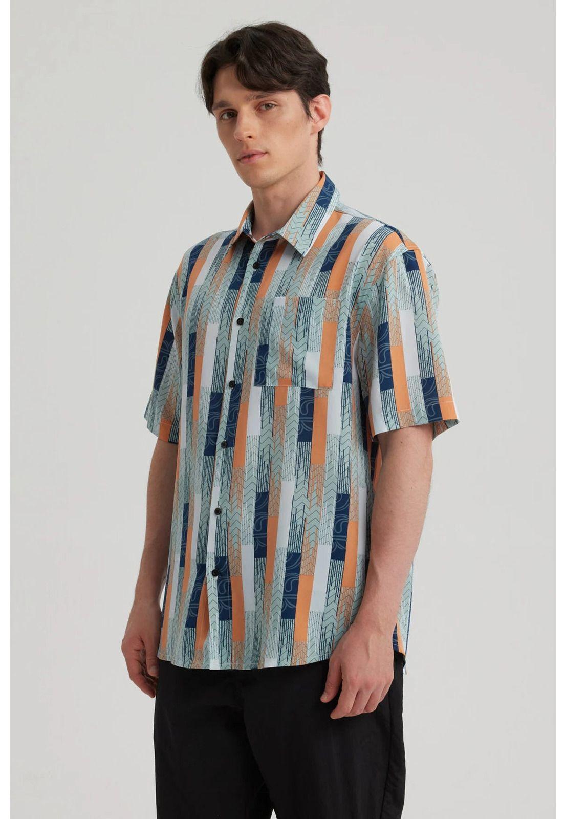 Camisa Hombre Rapport Verde - ll-3