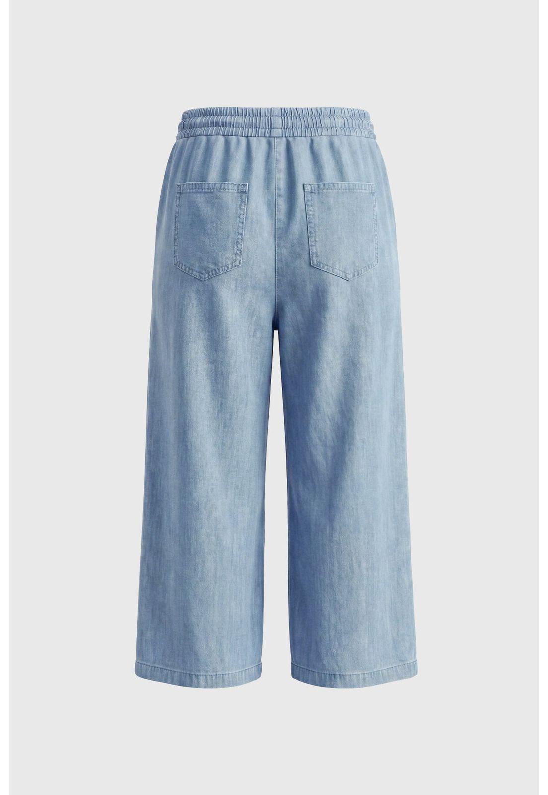 Jeans Wide Leg Niña Azul-1