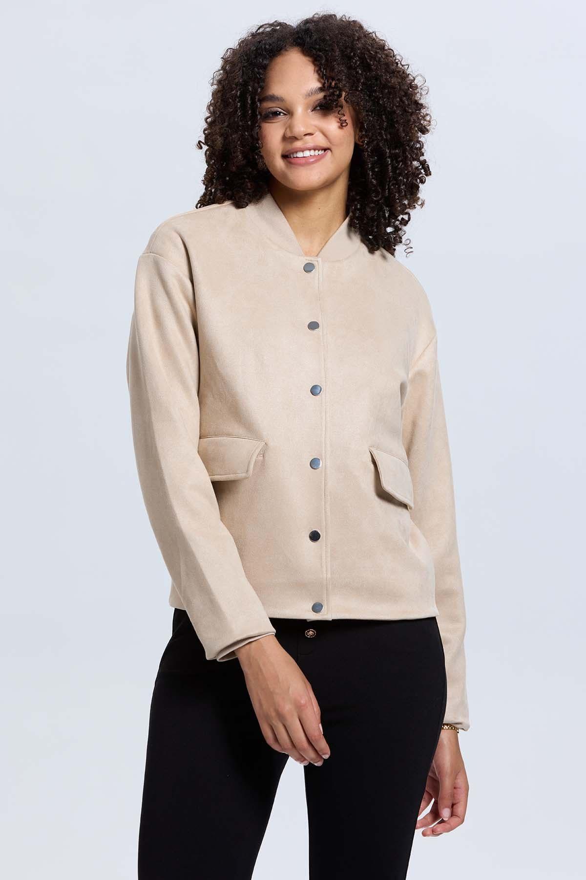 Chaqueta Mujer Antelina Beige-0