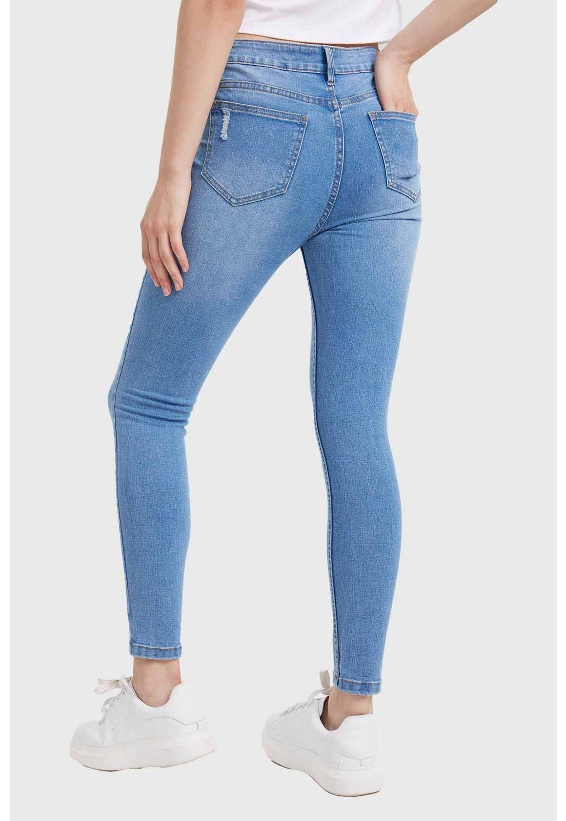 Jeans Mujer Skinny Lia Azul - V-2