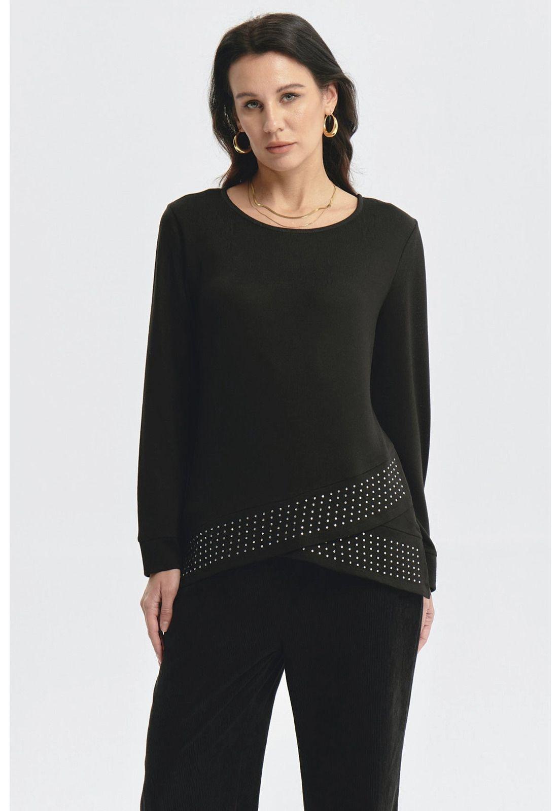 Polera Mujer Camman Detalle Negro-0