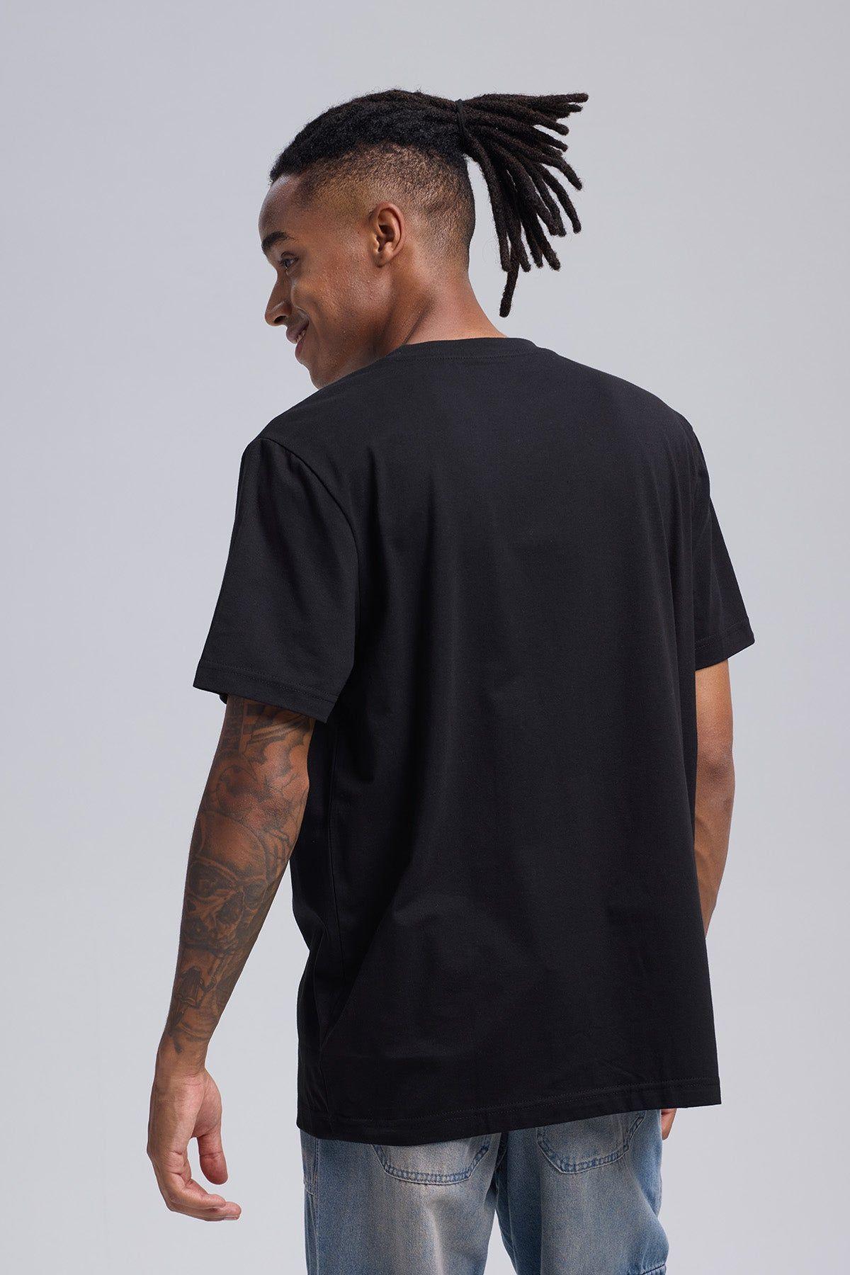 Polera Hombre Print City Negro-2