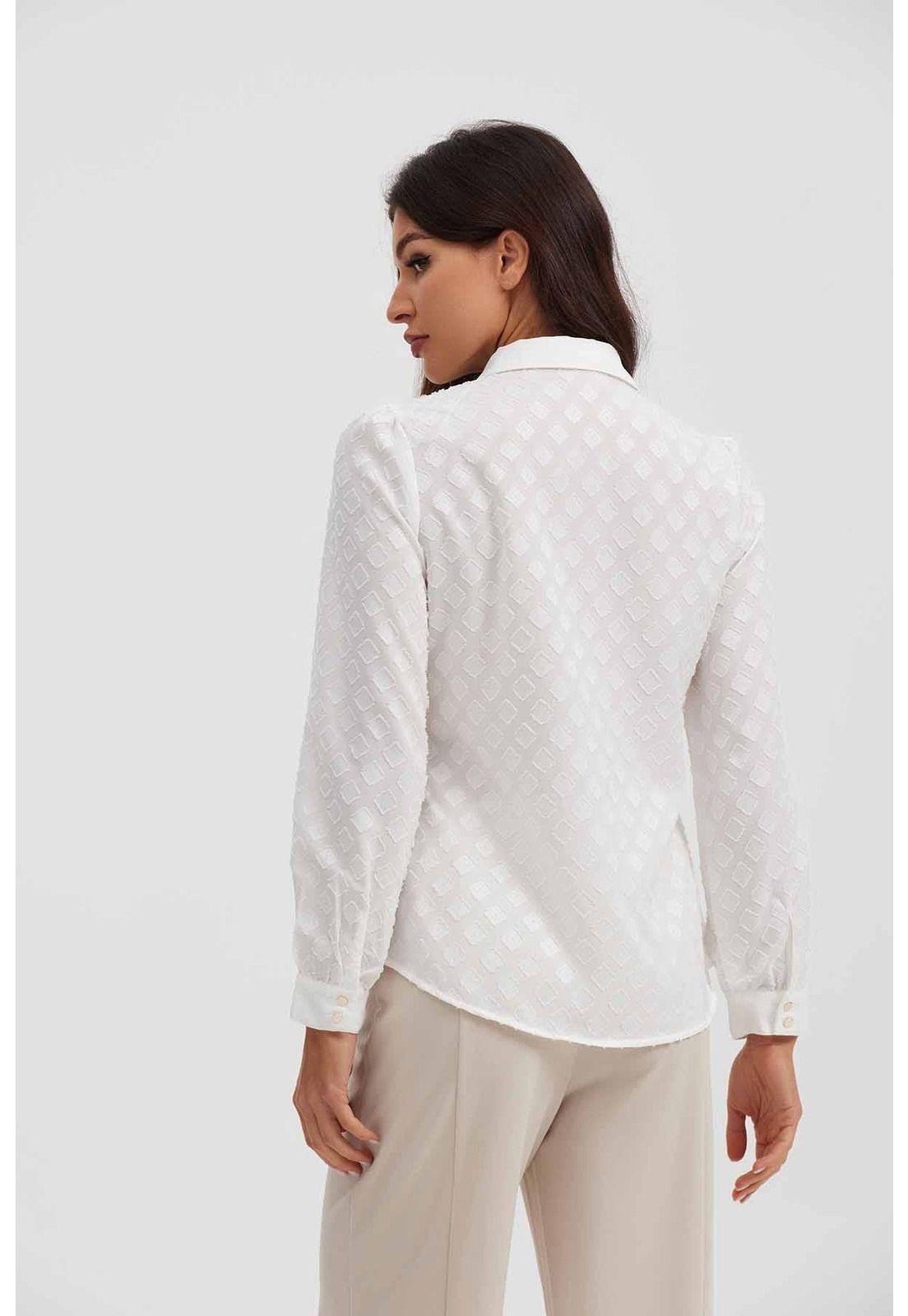 Blusa Mujer Abotonada Crudo - ll-2