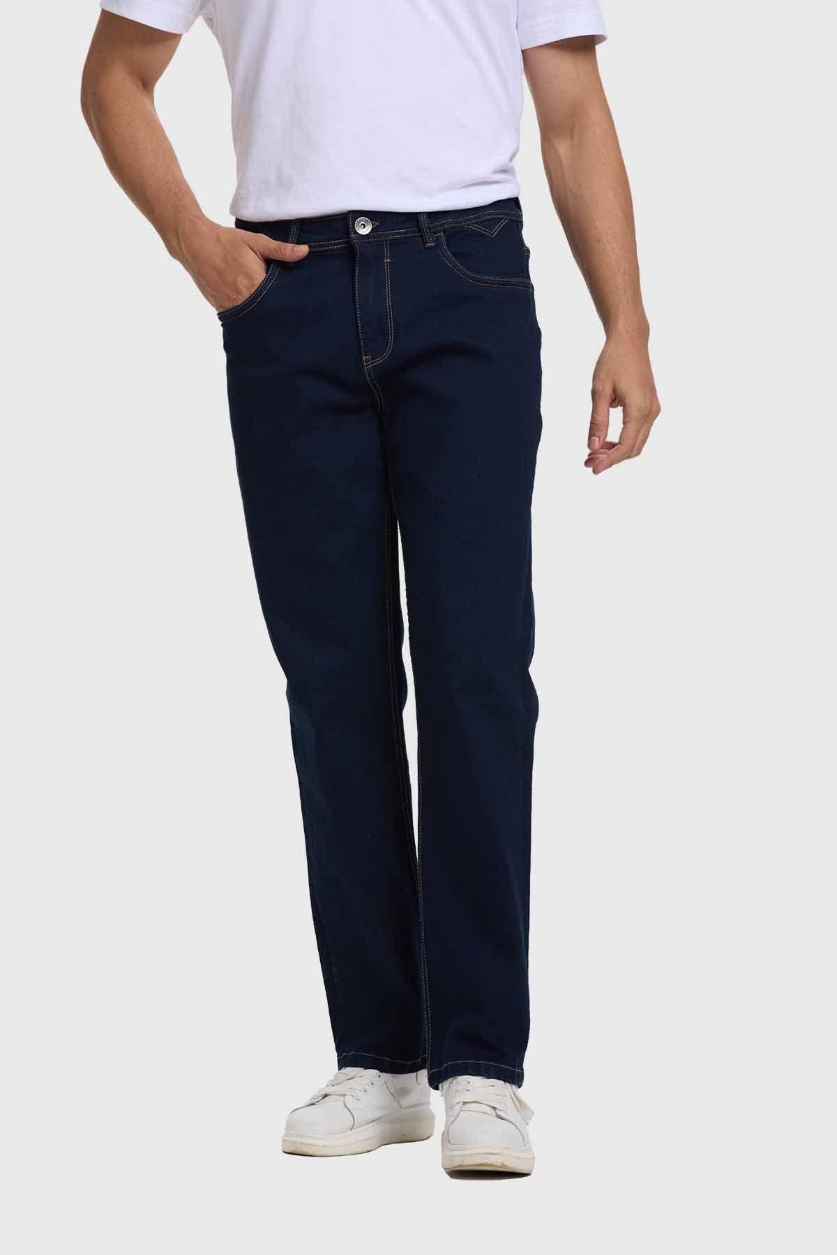 Jeans Hombre Straight 605 Azul Oscuro Fashion's Park-0