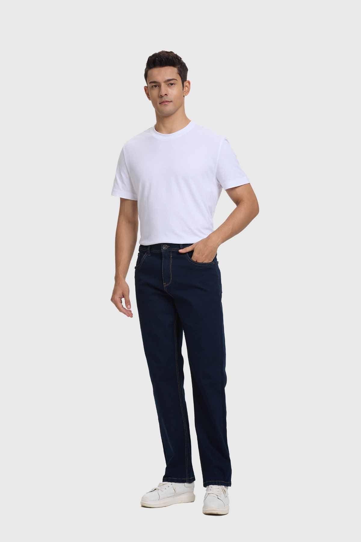 Jeans Hombre Straight 605 Azul Oscuro Fashion's Park-3