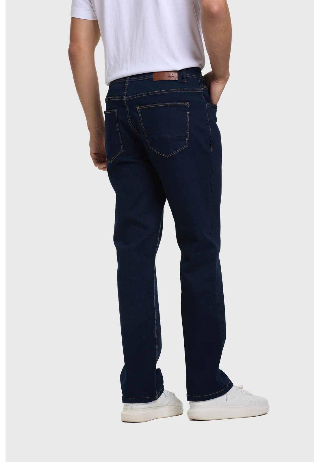 Jeans Hombre Straight Azul Oscuro-2