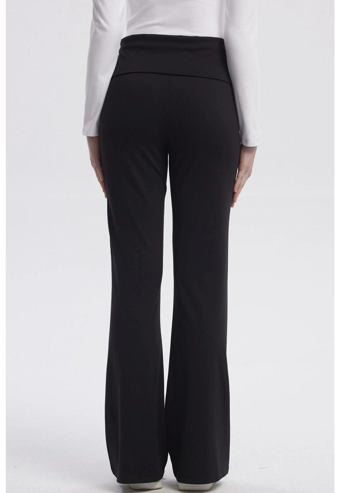 Pantalón Mujer Flare Negro - lV-2