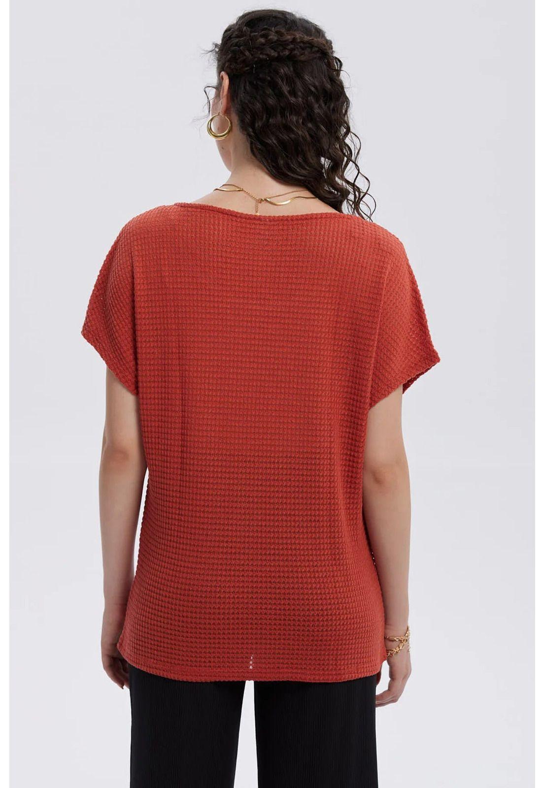 Sweater Mujer Casual Terracota-2