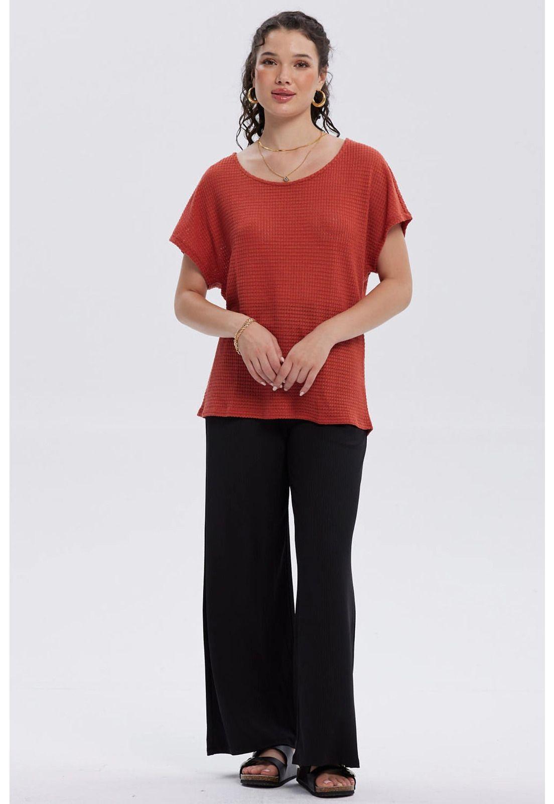 Sweater Mujer Casual Terracota-3