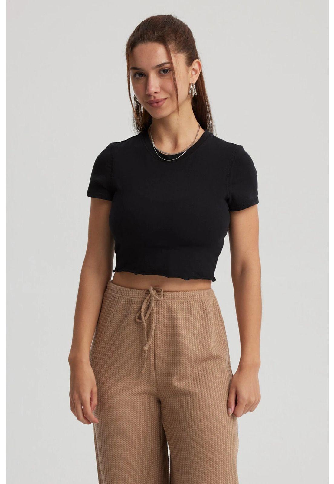 Polera Mujer Juvenil Negro-0