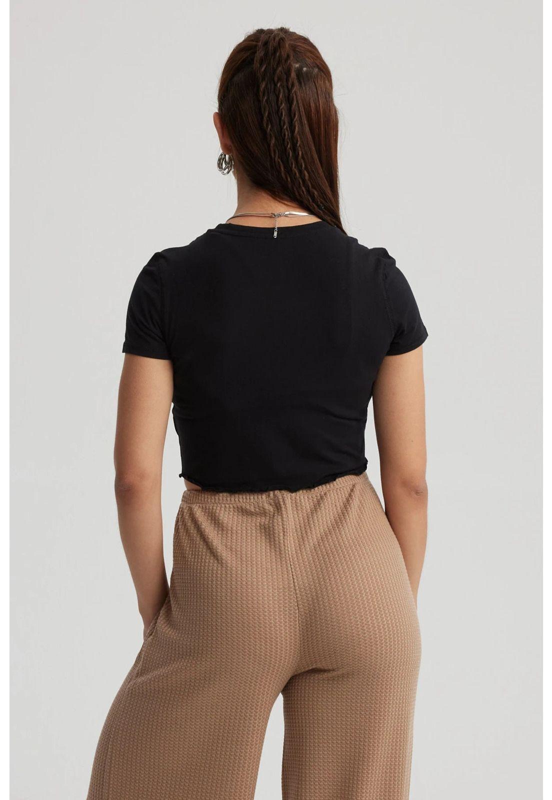 Polera Mujer Juvenil Negro-2